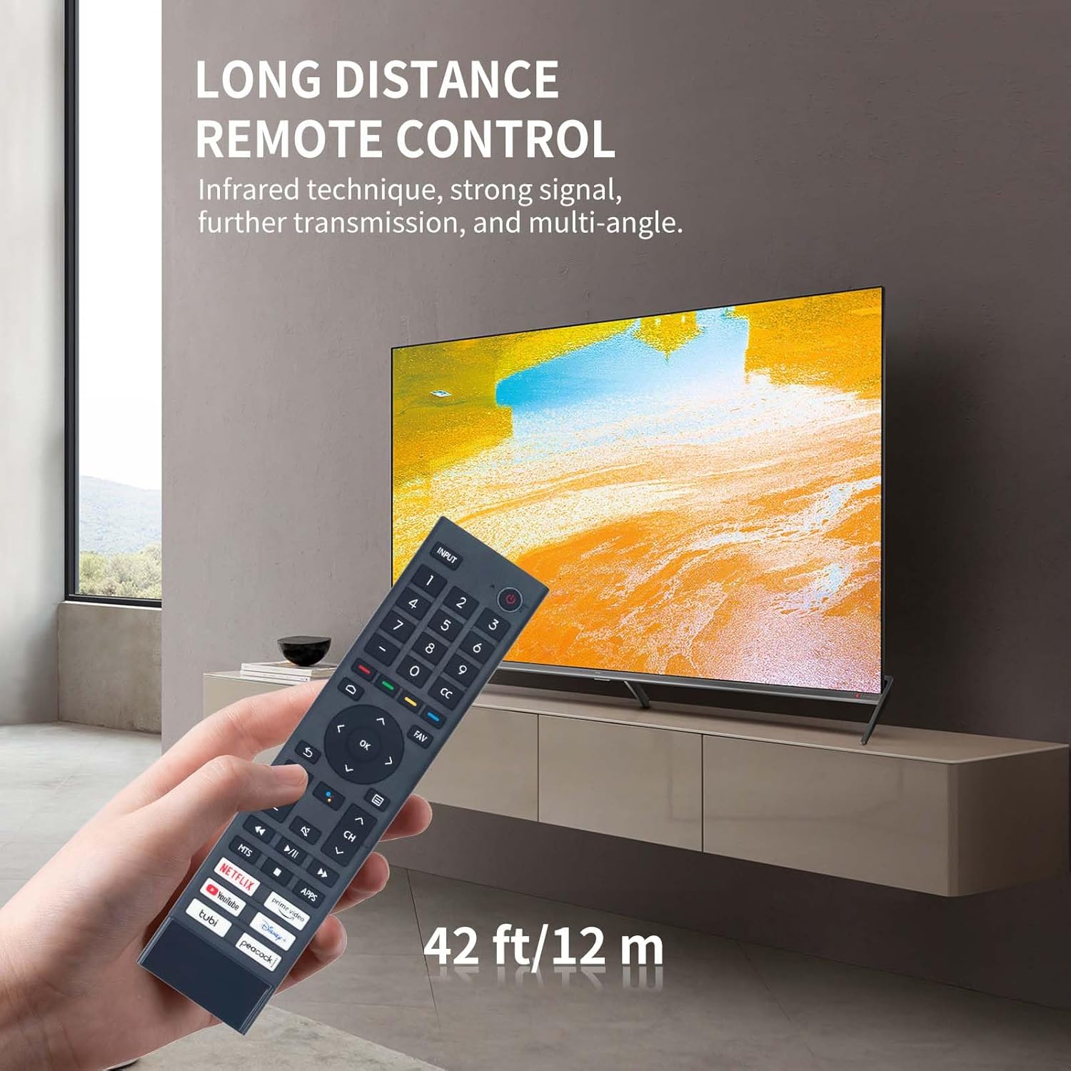 RIVIERA ERF3J80H Replacement Voice Remote Control for Hisense 4K Ultra HD Android Smart TV with Alexa For Hisense Android TV image 7 of 9 B0CZNTCHWV