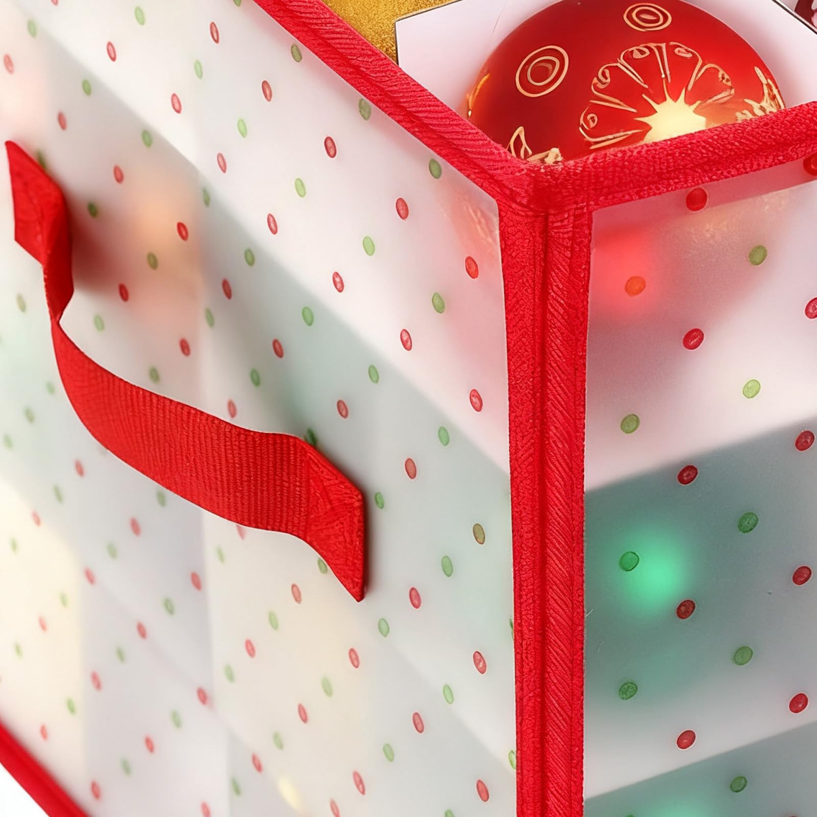 Générique Weihnachtsboxen | Faltbare Aufbewahrungsbox für Weihnachtskugeln | Aufbewahrungsbox | für Verpackung von Babioles, Schmuck, Süßigkeiten, Spielzeug und Zubehör