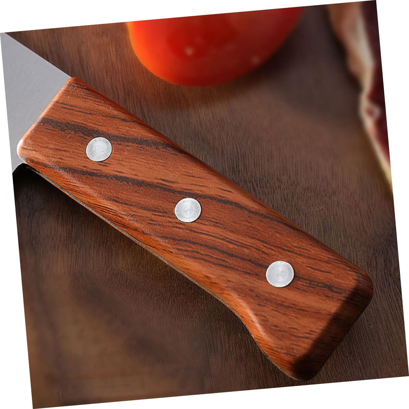 Mikinona Cuchillo de Cocina de Acero Inoxidable 2 Piezas Mango Ergonómico y Alto Rendimiento para Corte Fácil en Casa y Restaurante