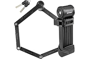 KEEPER Folding Bike Lock - Best Compact & Anti-Theft Bicycle Lock