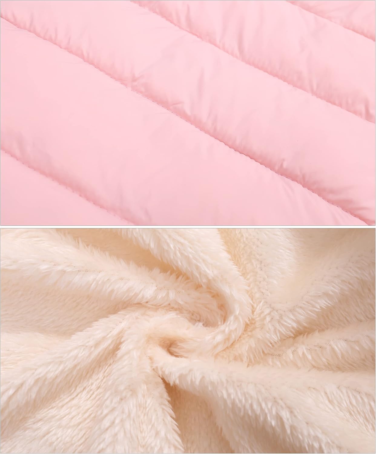 Happy Cherry Boys Girls Winter Thick Jacket Warm Fleece Fur Lining Zipper Hooded Windproof Coat Outwear for 1-7 Years - Image 5