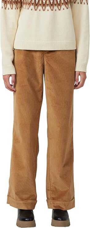 s.Oliver 2170186 - Pantalón de Pana de Pierna Ancha Mujer