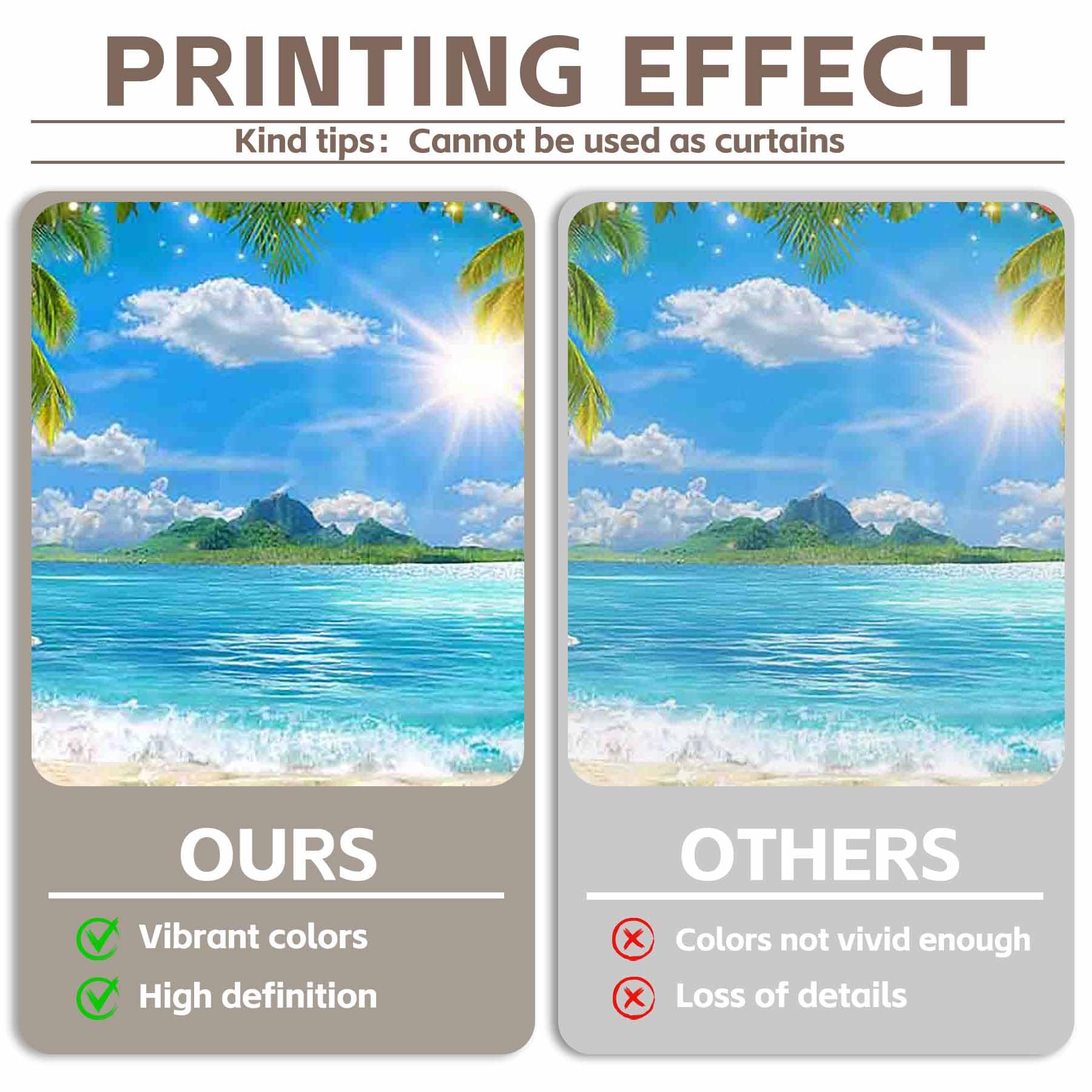 Luminora 3x2,4 m Hintergrund Hawaii Strand Blumen Luau tropisch Sommer | Polyester-Stoff, Wandbehang, Palmen, Kinder Familien Aloha Partyzubehör, Banner Dekorationen, Outdoor Fotokabine