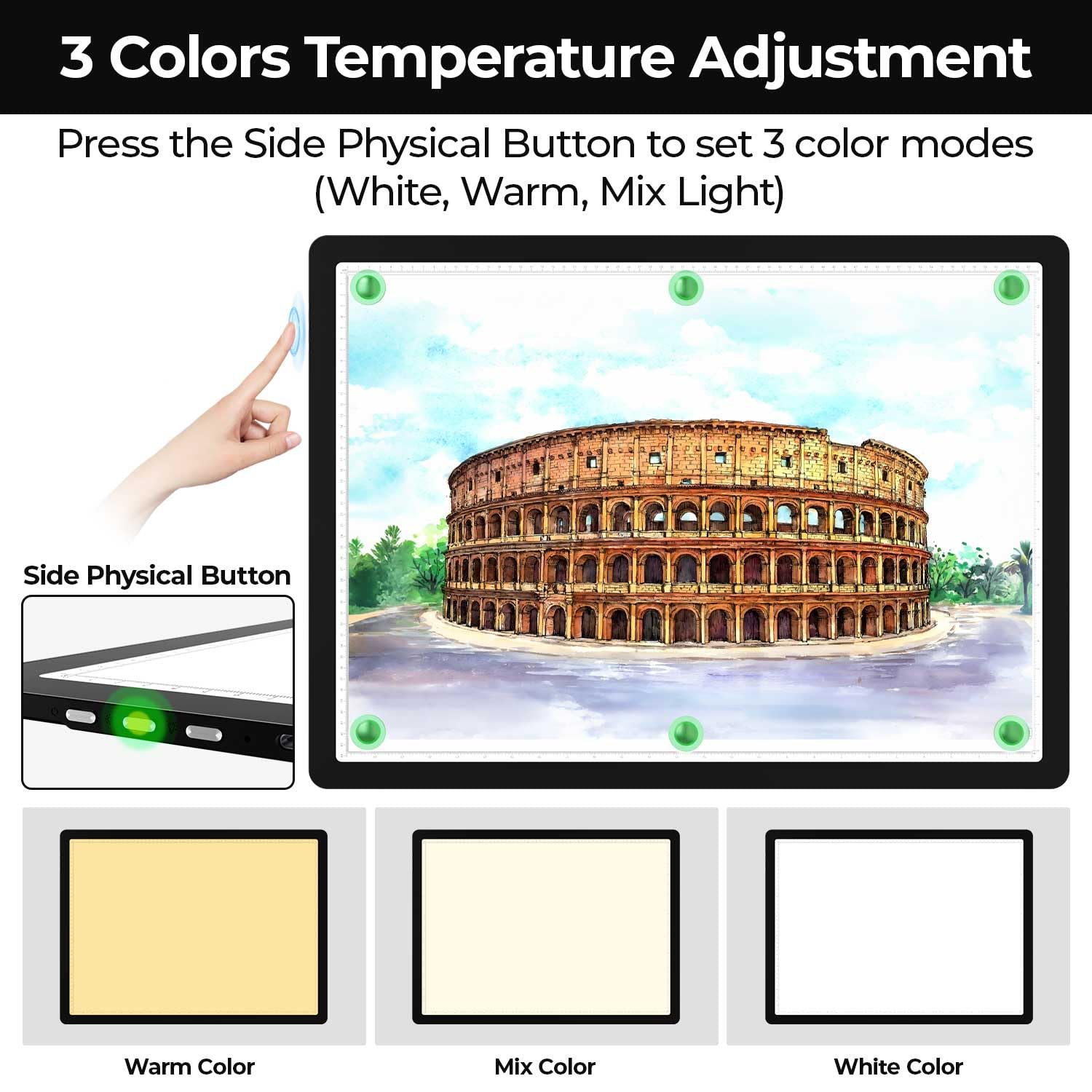Magnetic A2 Light Board(Black)