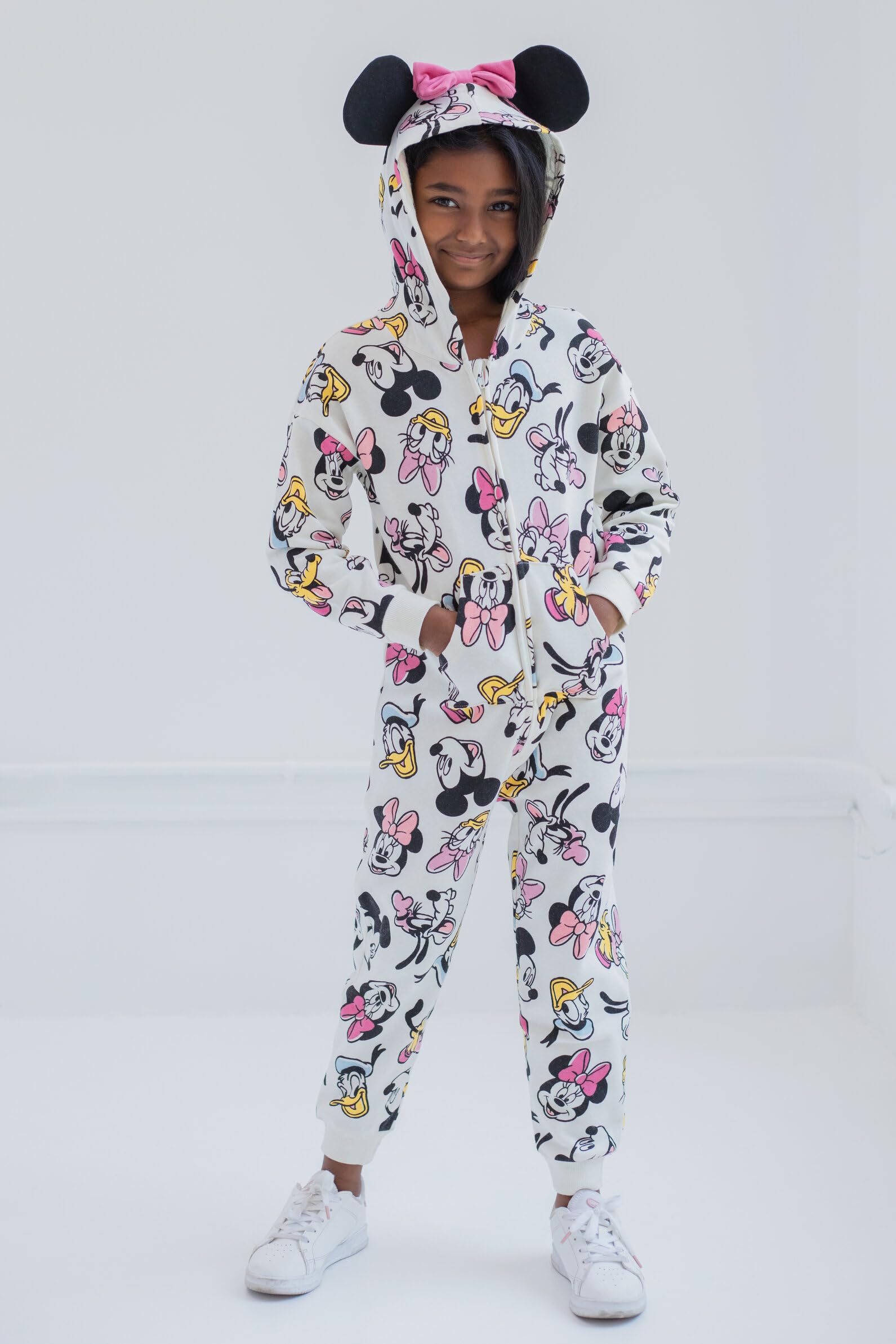 Disney Mickey Mouse Goofy Donald Duck Daisy Duck Polar Zip Up Kombinezon Maluch dla małych dzieci