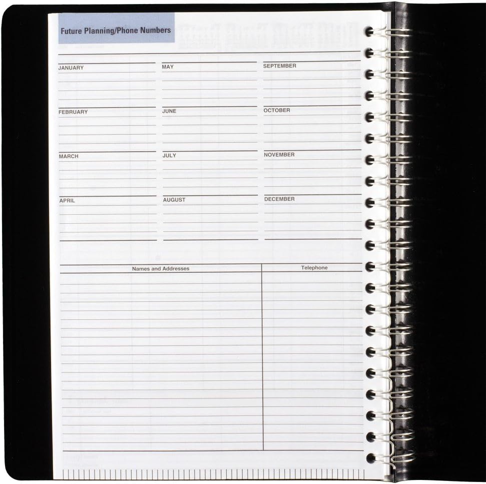 AT-A-GLANCE Daily Appointment Book 2016, Four-Person, 7-7/8 x 11 Inches, Black (G560-00-16)