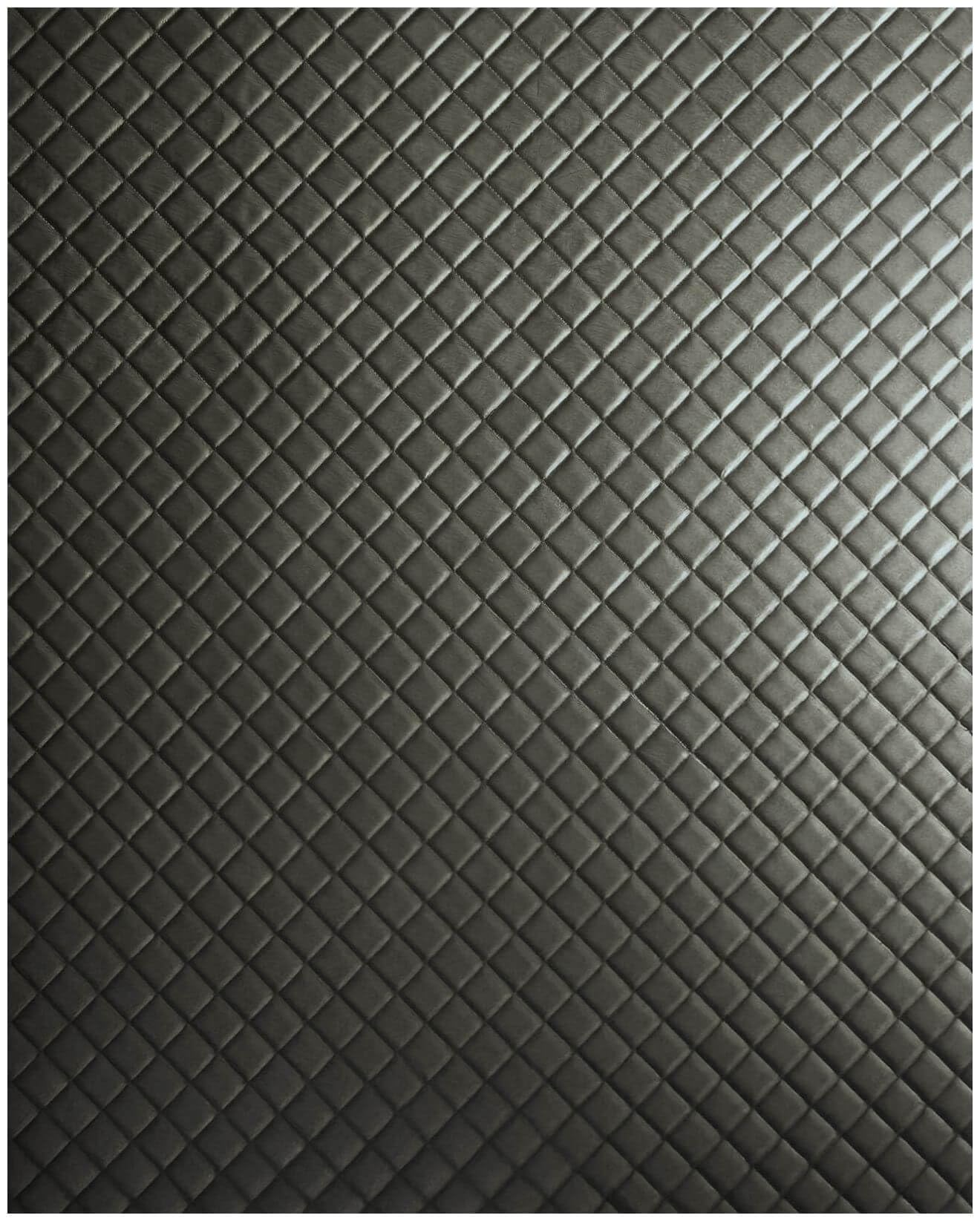 Panel de pared autoadhesivo 3D aspecto de cuero 31872-SA ROMBO 40 METALLIC USED Steel Revestimiento mural acolchado mate con costura auténtica 2,6 m²