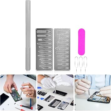 Temperature Electronic Repair Set Glues Scrapers 20pcs Card Pin for Efficient Component Delidding Tasks CPU Chip Glues Removal Tool Kit