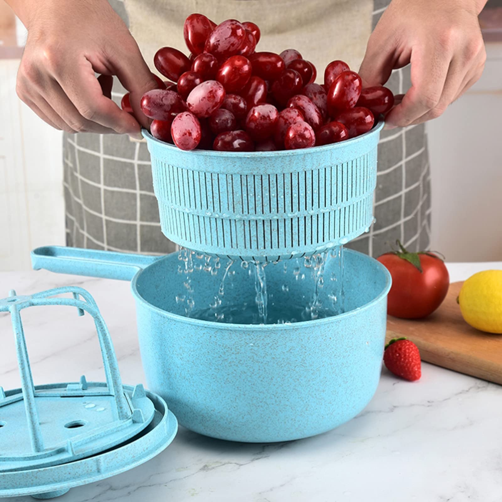 Centrífuga, For La Cocina De Preparación Ensaladas Crujientes Más Rápida, C Slicer