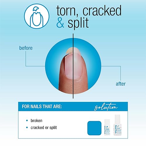 Miniatura 2 de Nail Tek Reparación de uñas para uñas dañadas  Kit de polvo de relleno y resina para uñas agrietadas o partidas, fortalecedor y recuperación del
