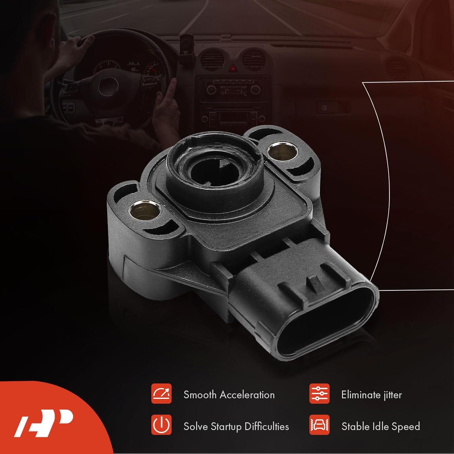 A-Premium TPS Throttle Position Sensor Compatible with Chrysler Sebring 2001-2006, Concorde 1998-2004, Intrepid 1998-2004 & Dodge Intrepid 1998-2004, Stratus 2001-2006