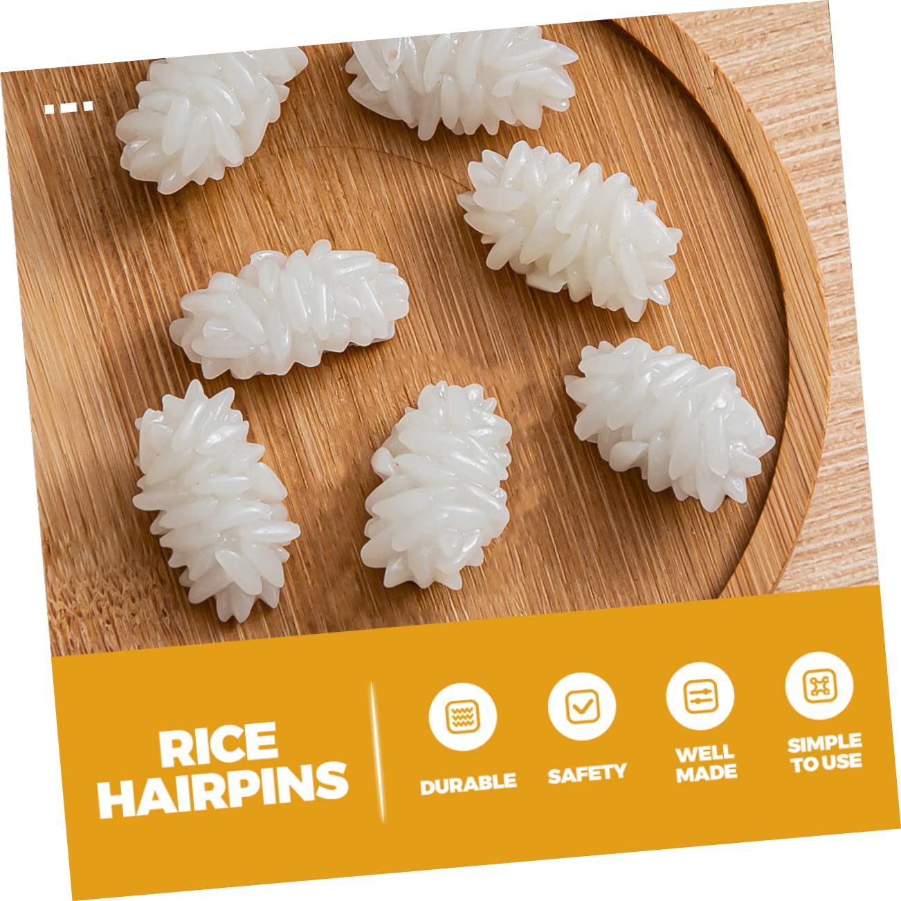 MAGICLULU 48 Piezas horquilla de arroz niños pinzas para el cabello para niñas accesorio para el cabello para mujer pasador de pelo pasadores de pelo pinza de pelo de las mujeres lindo chica