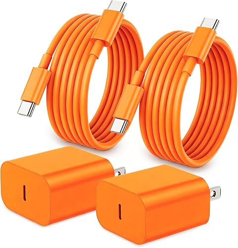 Miniatura 9 de Cargador para iPhone 17, 16, 15, carga rápida, paquete de 20 W, Apple iPad, USB C, bloque Chrager de pared con cable USB C a C de 6 pies para iPhone