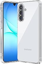 Crystal Clear for Samsung A17 Case [Never Yellow] [Military Grade Protection] Shockproof Protective Phone Transparent Thin Slim Cover for Samsung Galaxy A17 Case