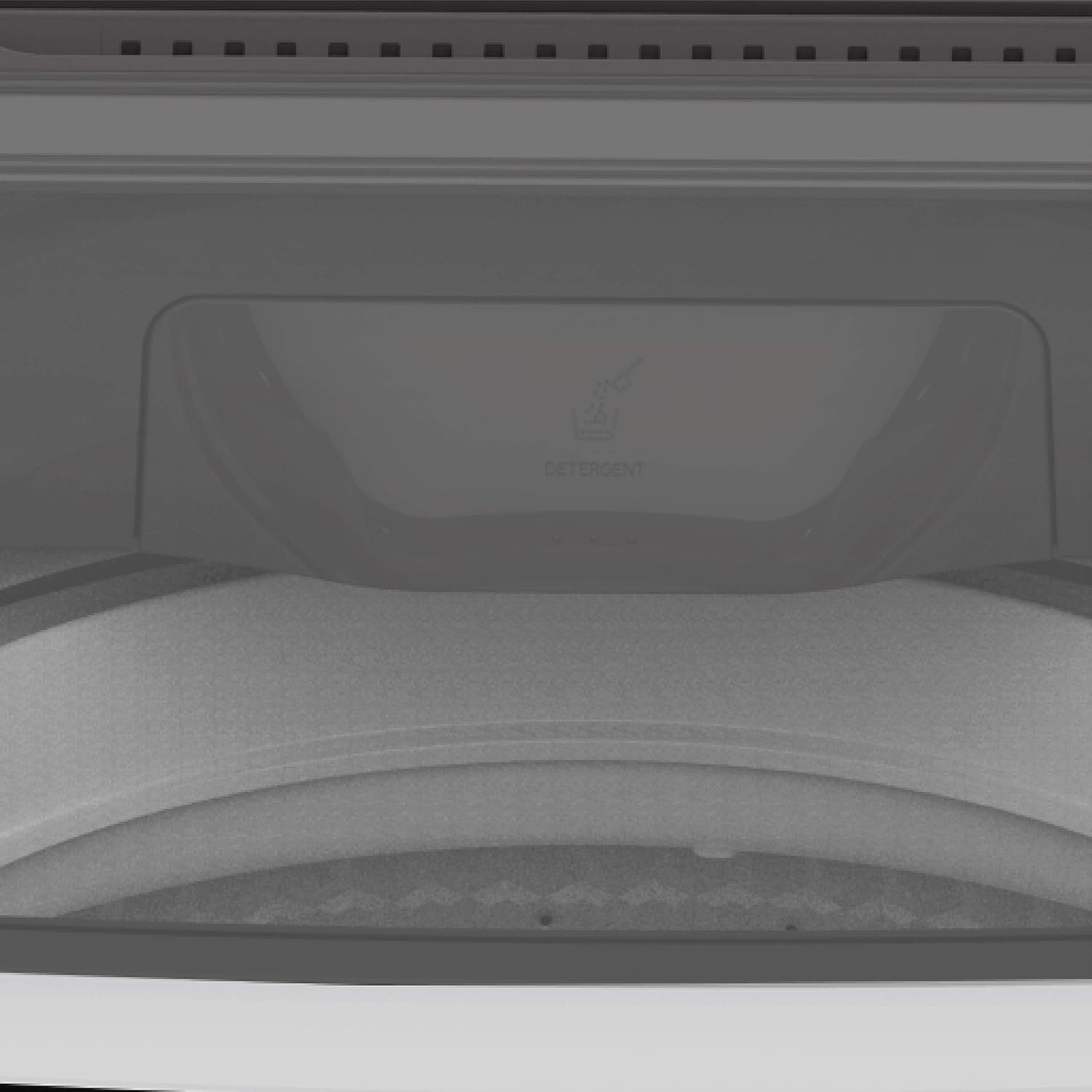 Detergent dispenser inside the washing machine