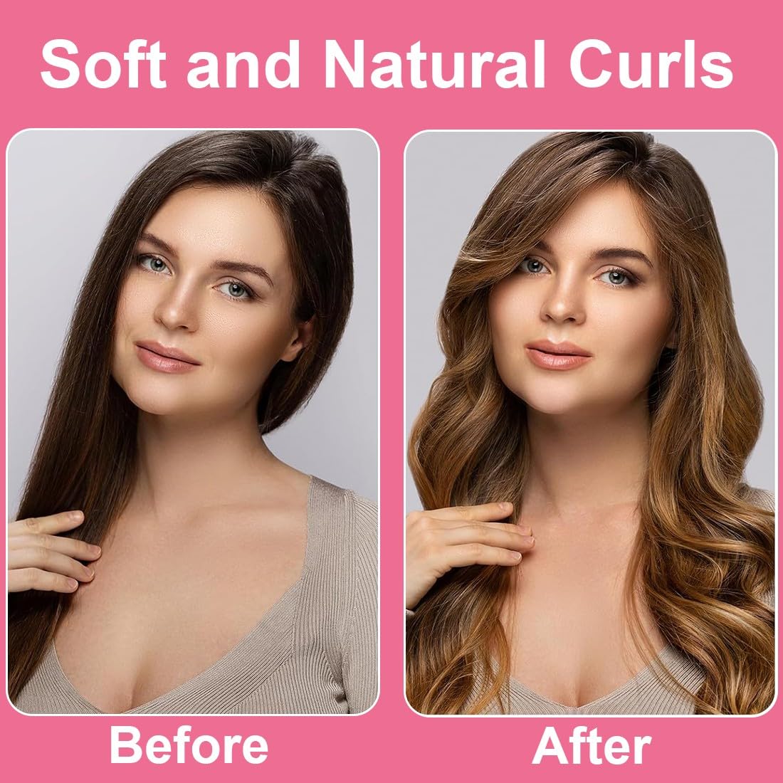 FENQURO Heat Free Curling Rollers Curlers Curlers Curlers for Dream Curls at Night Hair Curls Non-Slip Silk Curlers DIY Long Hair Styling Set - Image 4