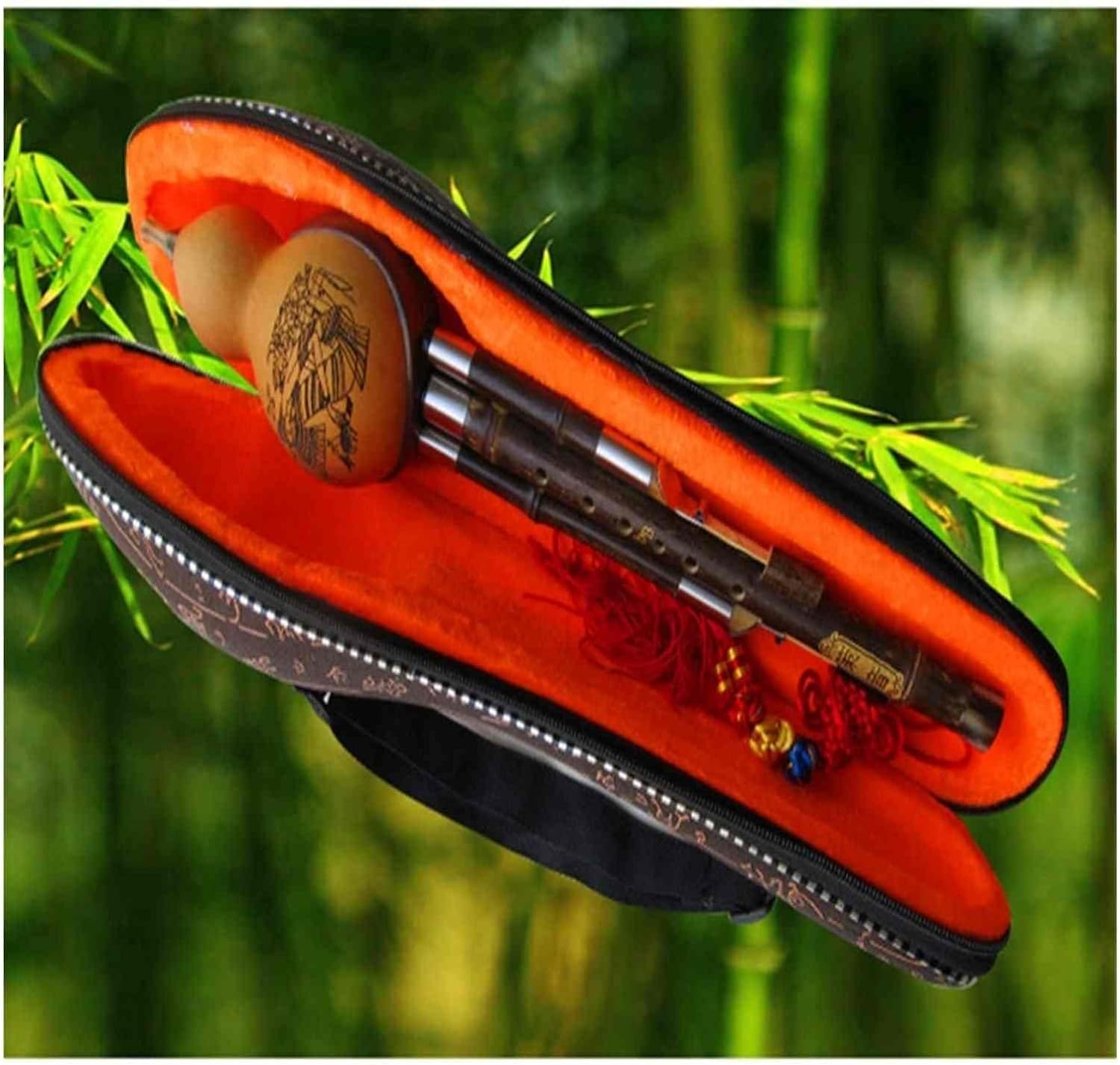 Flûte De Bambou Hulusi 3 Tons Gourde Flauta Calabash Anti-Crash Instruments De Musique Folk Professionnelles F Key