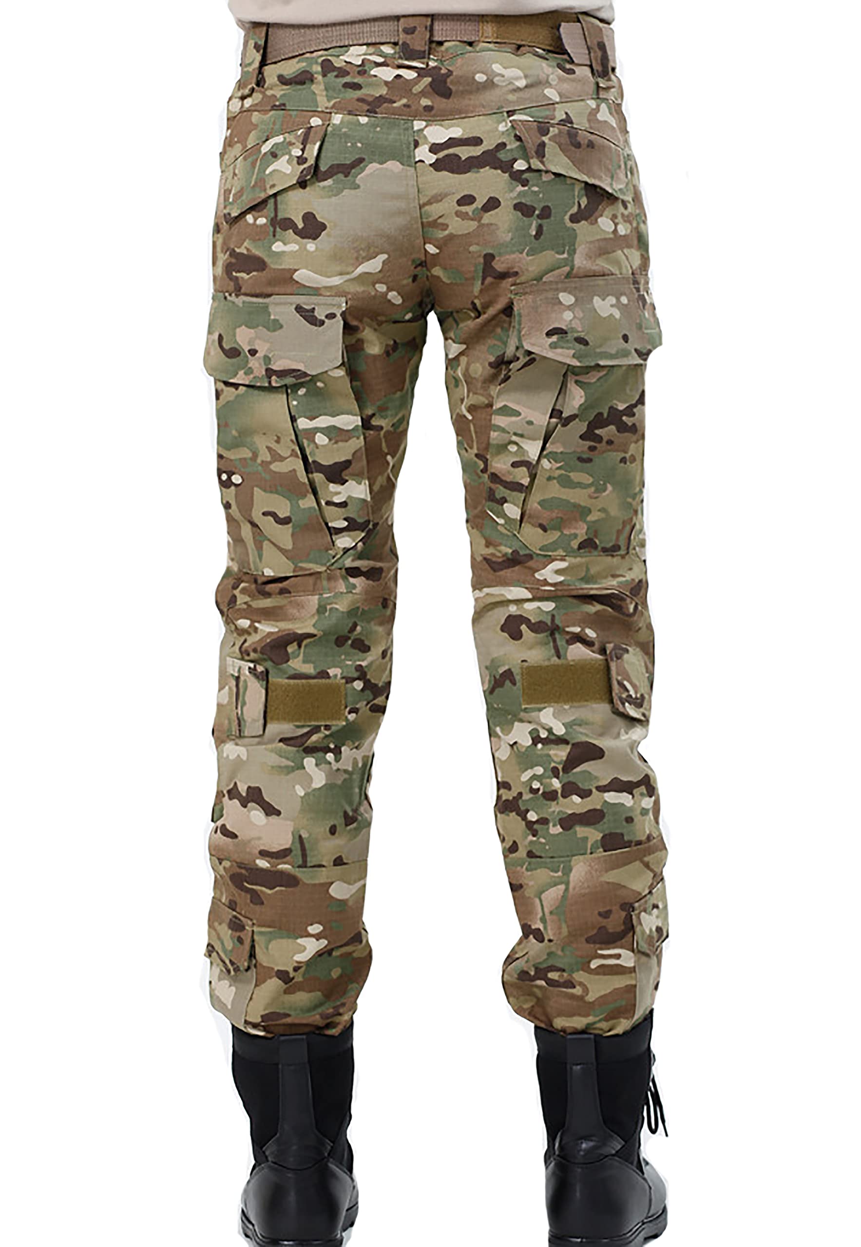 Pantaloni Tattici con Ginocchiere Integrate per Airsoft e Paintball, Multitasche, Resistenti e Comodi - 5