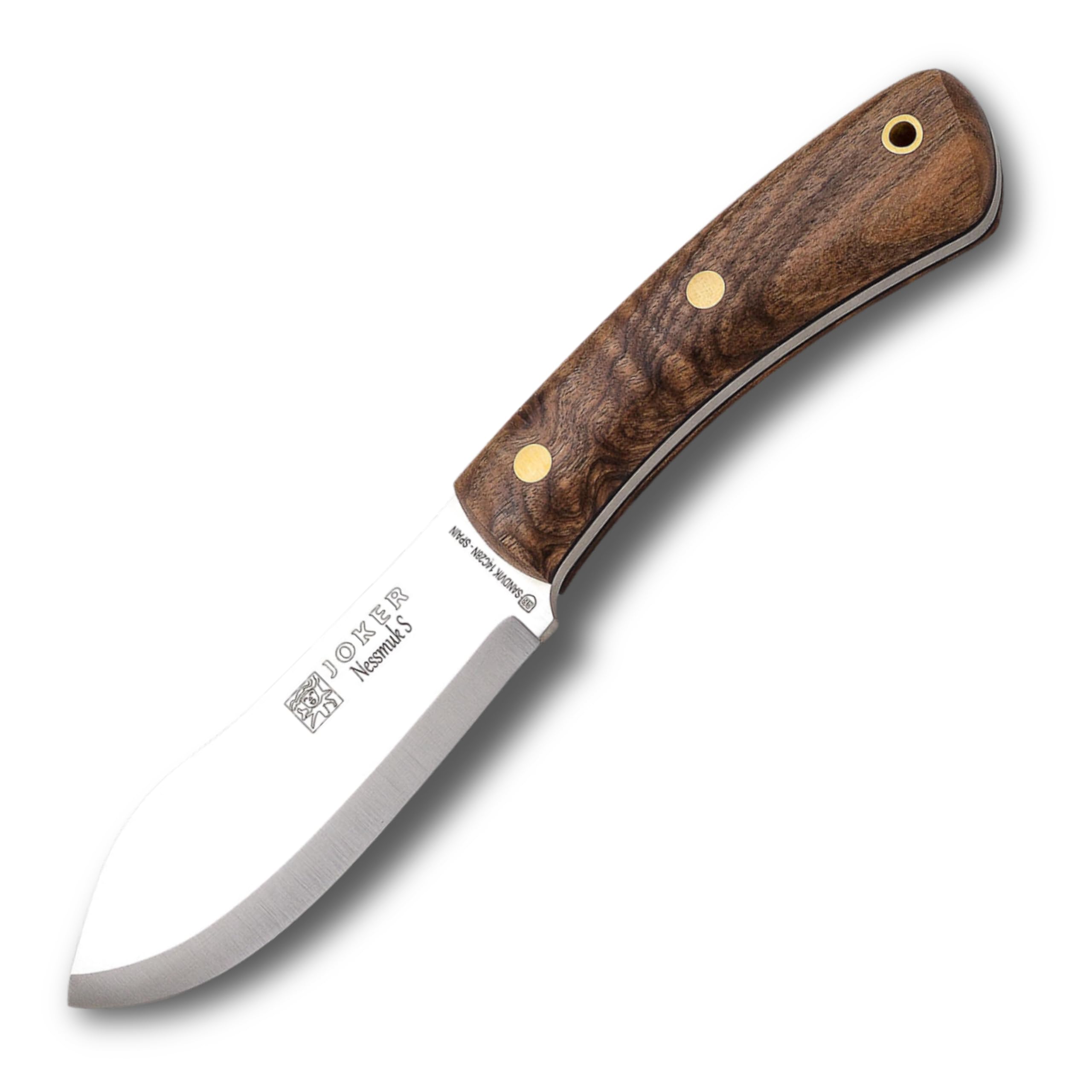 Joker Knife Nessmuk S CN132-P, Walnut Handle, 11 cm. Blade Sandvik