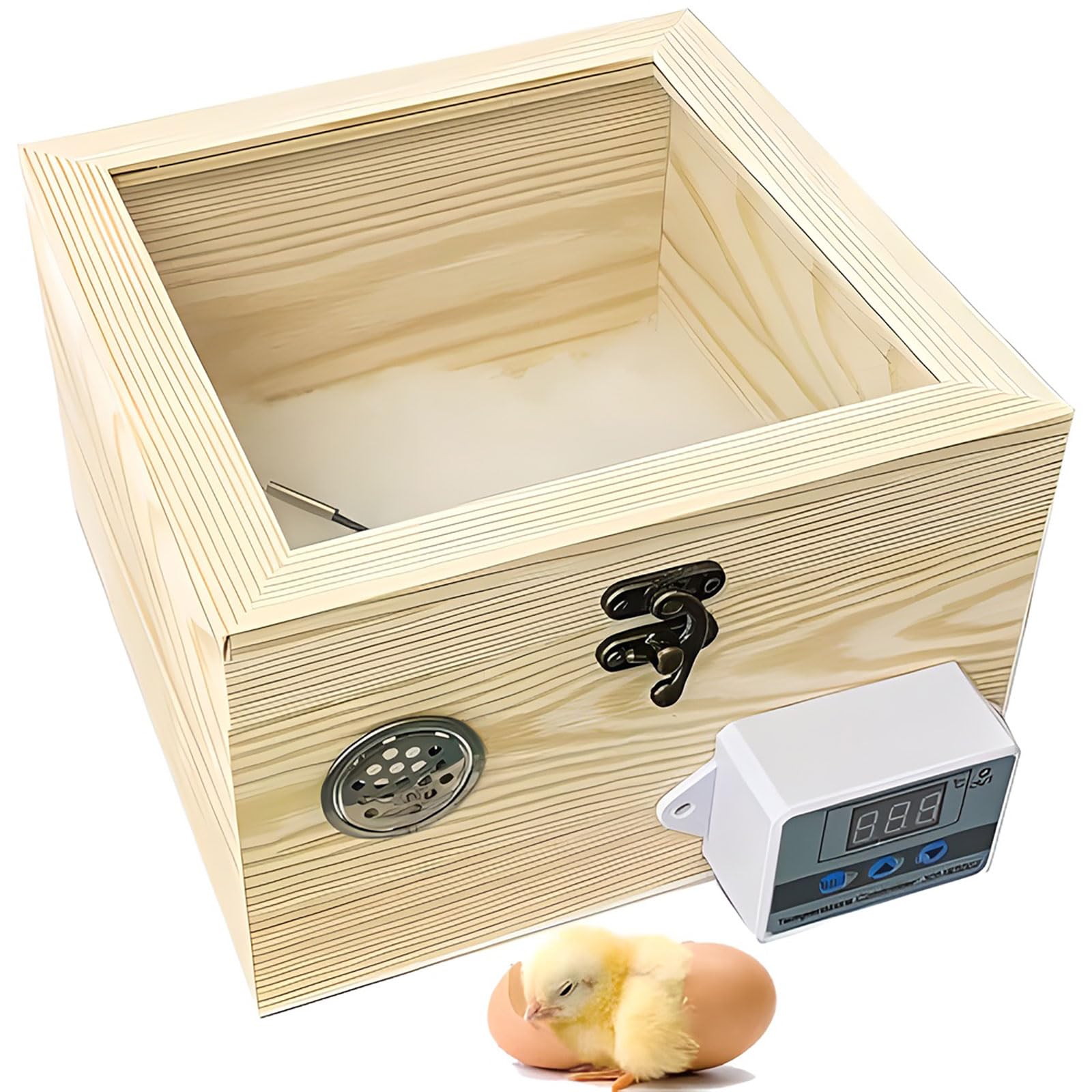Incubadora de huevos para eclosionar, control inteligente de temperatura, ventana de visualización, ventilación, fácil de limpiar para loros, codornices y pájaros pequeños