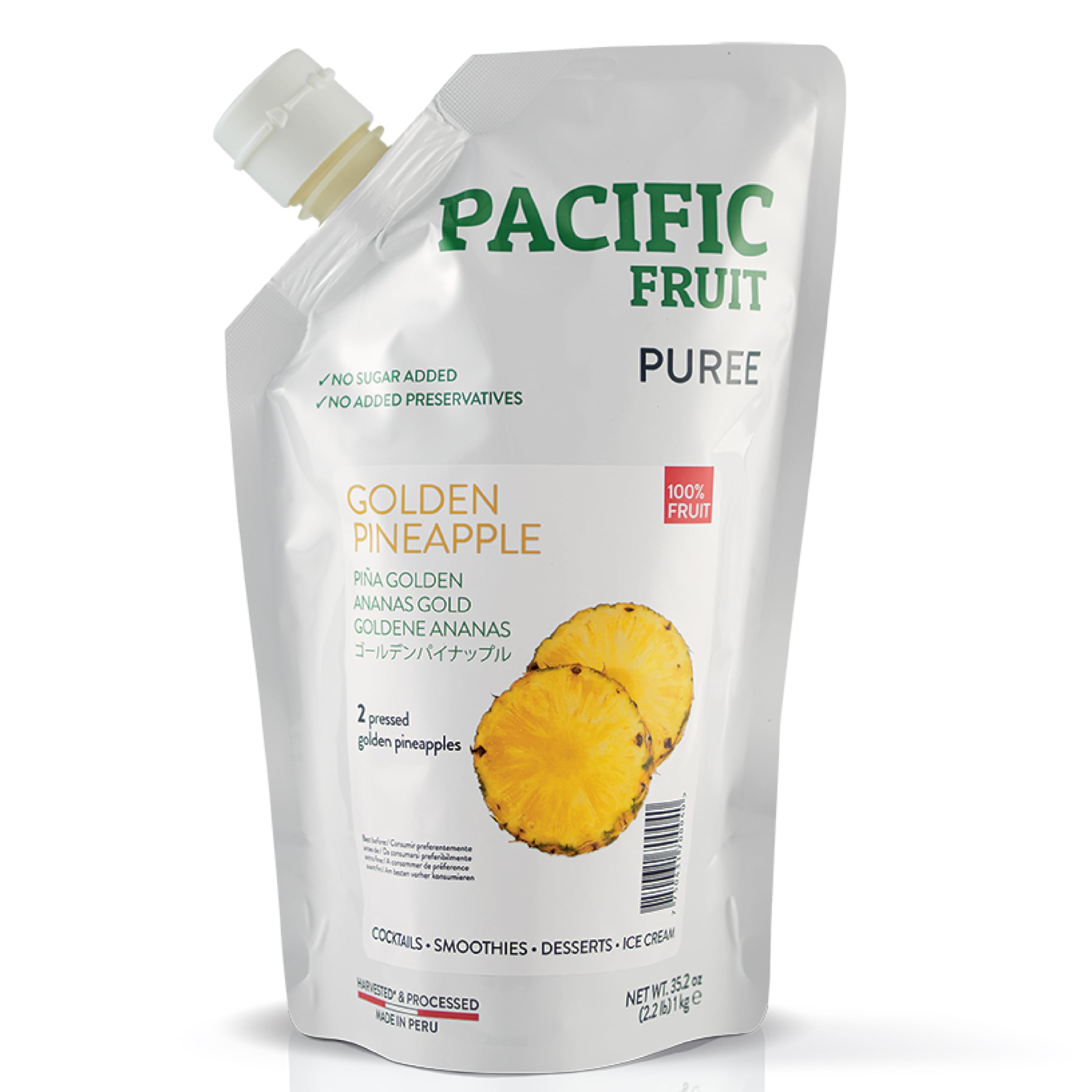 PACIFIC FRUIT – Pure Pineapple juice 100 percent – Sugar free pineapple juice - 100 FRUIT% WITH NO SUGGAR ADDED PURE JUICE