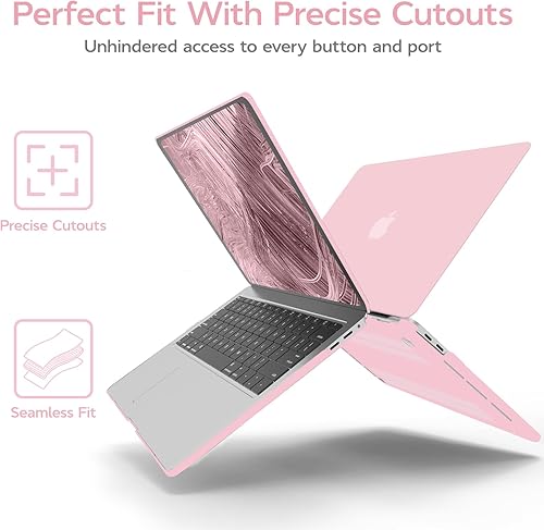 Miniatura 3 de Anban Funda compatible con MacBook Pro de 13 pulgadas 2024 2023 M2, 2022-2016 M1 A2338 A2251 A2289 A2159 A1989 A1708 A1706, carcasa rígida de