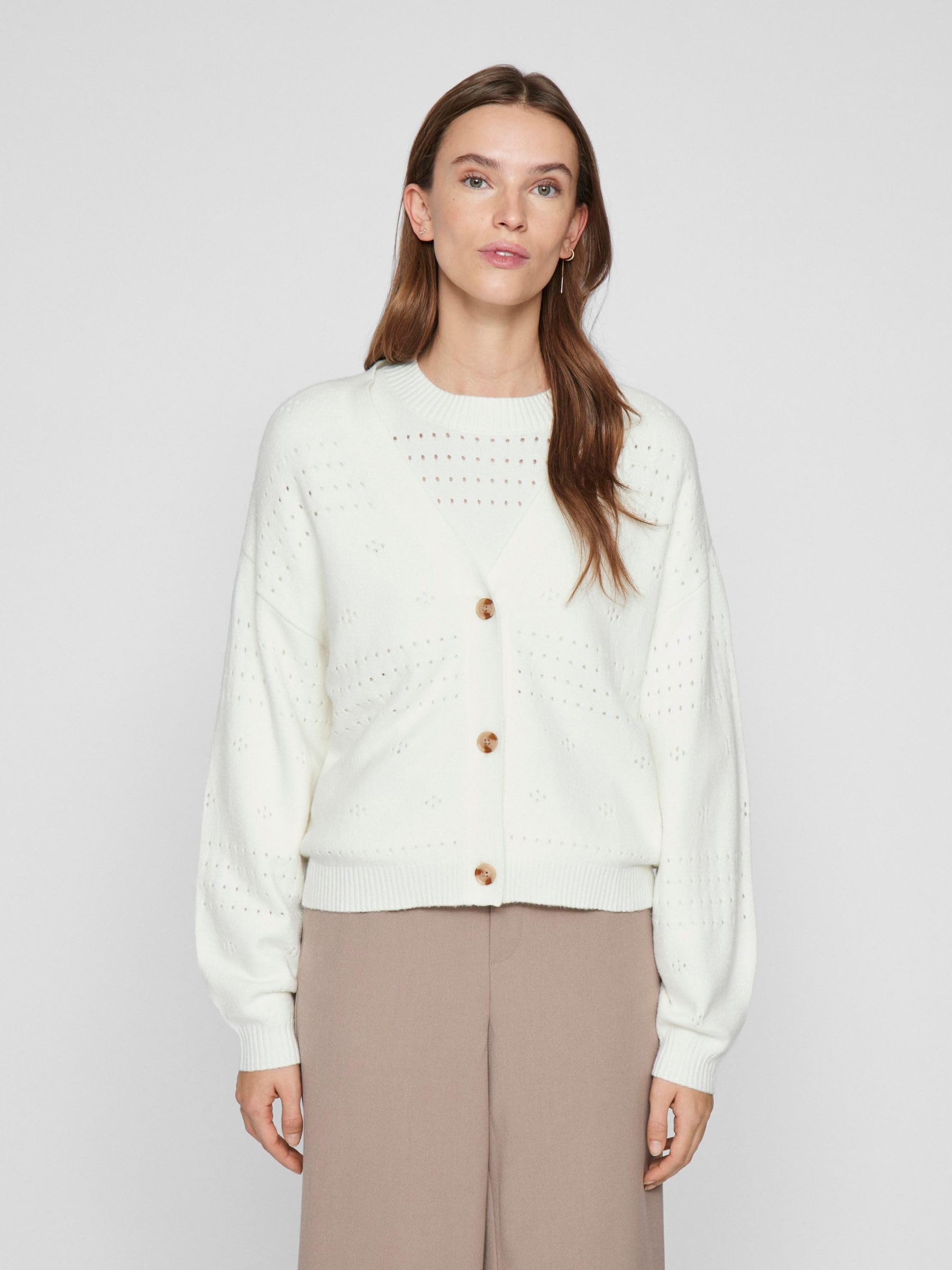 Vila Female Strickjacke VIRIL V-Ausschnitt