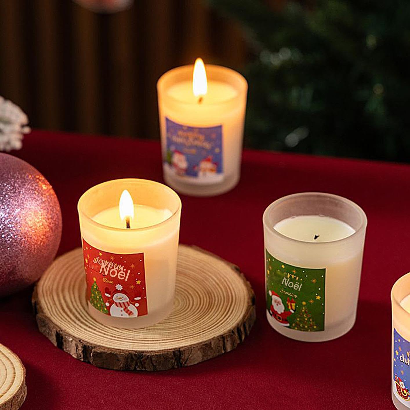 Candela rilassante | Decorazione lenitiva 6 pezzi | Candela profumata calma - per camera da , relax, feste, bagno, feste, decorazioni per la casa, atmosfera