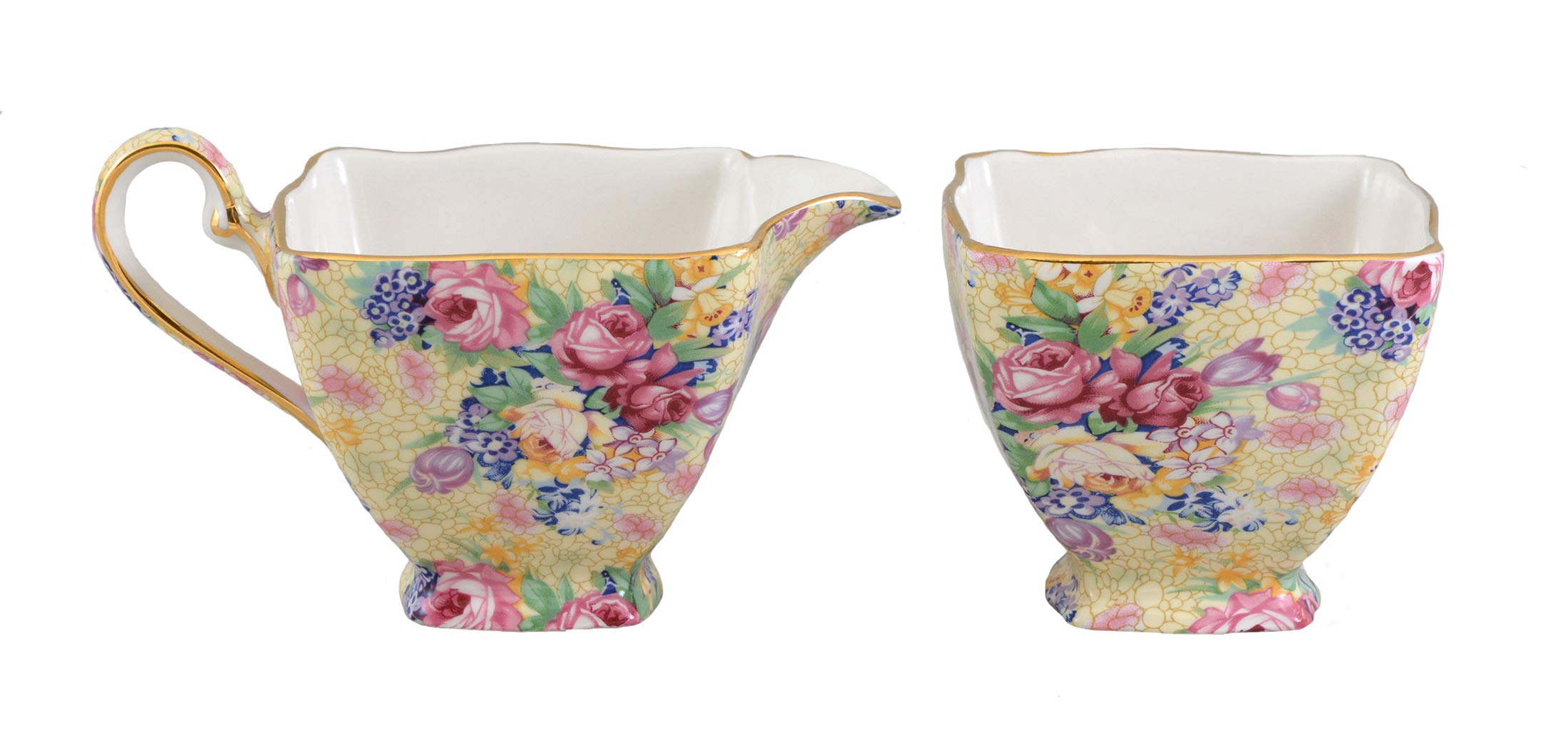 Welbeck Chintz, Ascot Sugar Creamer Set
