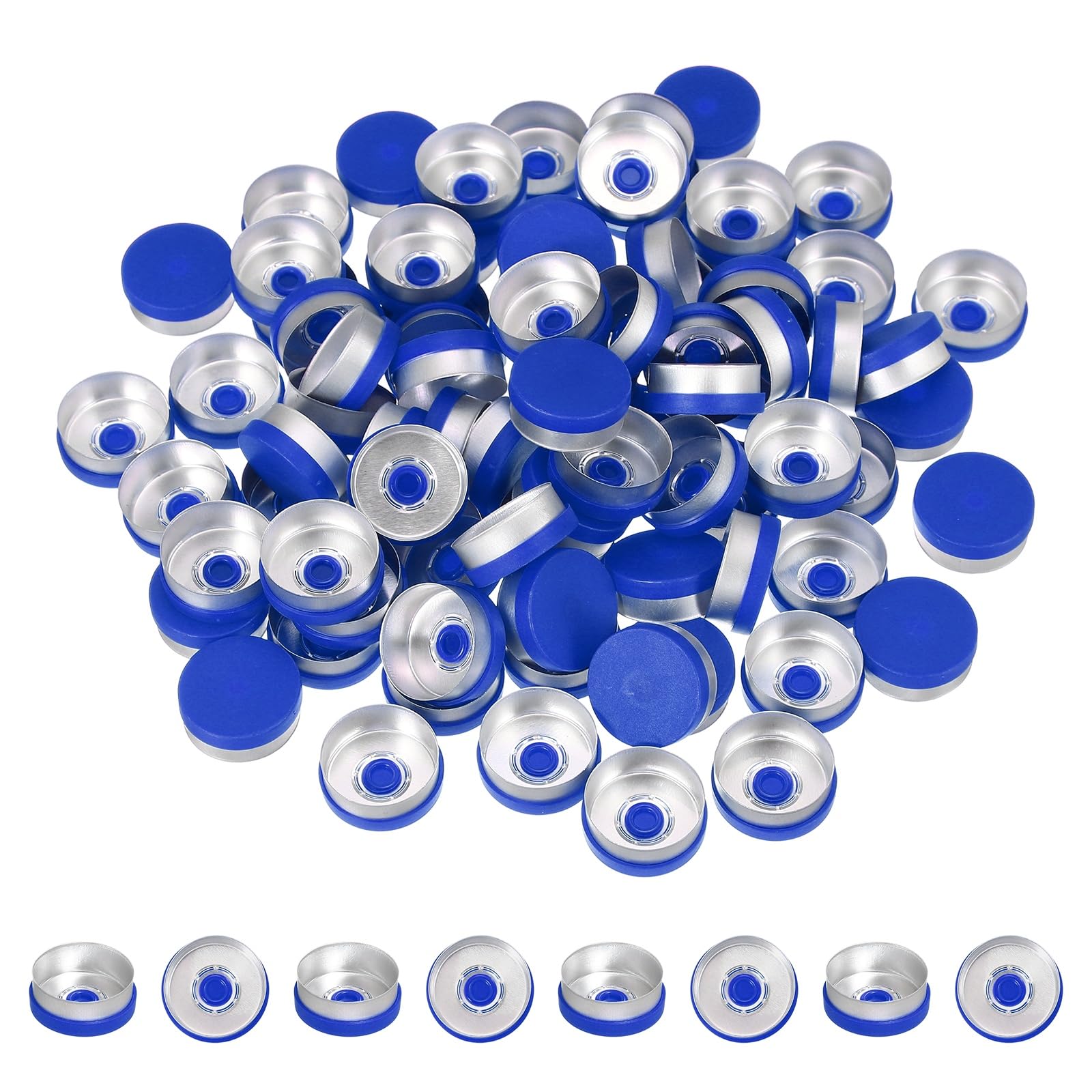PATIKIL 20mm Aluminum Plastic Vial Top Caps Seals 250 Pcs Green — Amazon image 16