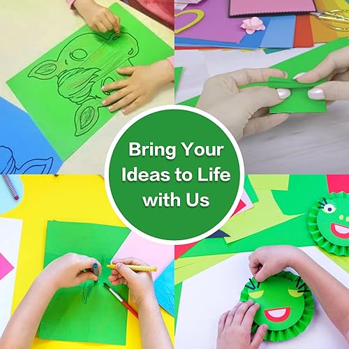 Miniatura 6 de Pikalon 30 hojas de cartulina verde de 8.5 x 11 pulgadas, 67 libras6.35 ozm, papel de alta calidad para tarjetas de niños, manualidades, decoración