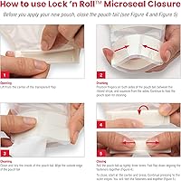 Vista 4 de Hollister Nueva Imagen Lock 'n' Roll achicable Pouch, Beige, con filtro, estándar, Pouch Tamaño 1 3/4," Verde, 10/BX, hol18182