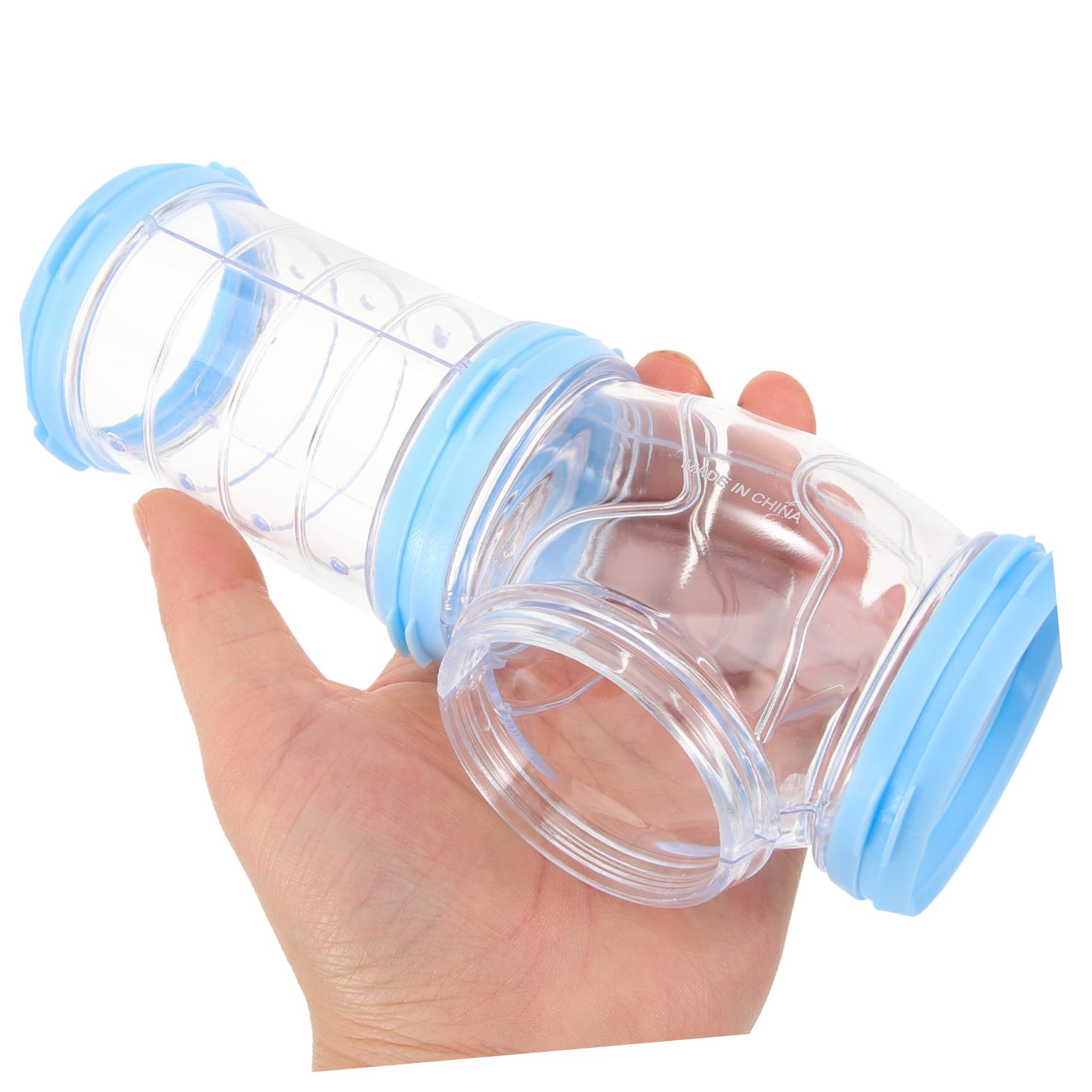 Mikikit 2sätze Hamster Röhrensystem DIY Tunnel Spielset Sicher Belastbar Einfache Montage Vielseitig Kombinierbar Für Hamsterkäfig Zubehör Und Blau Robust Und Praktisch