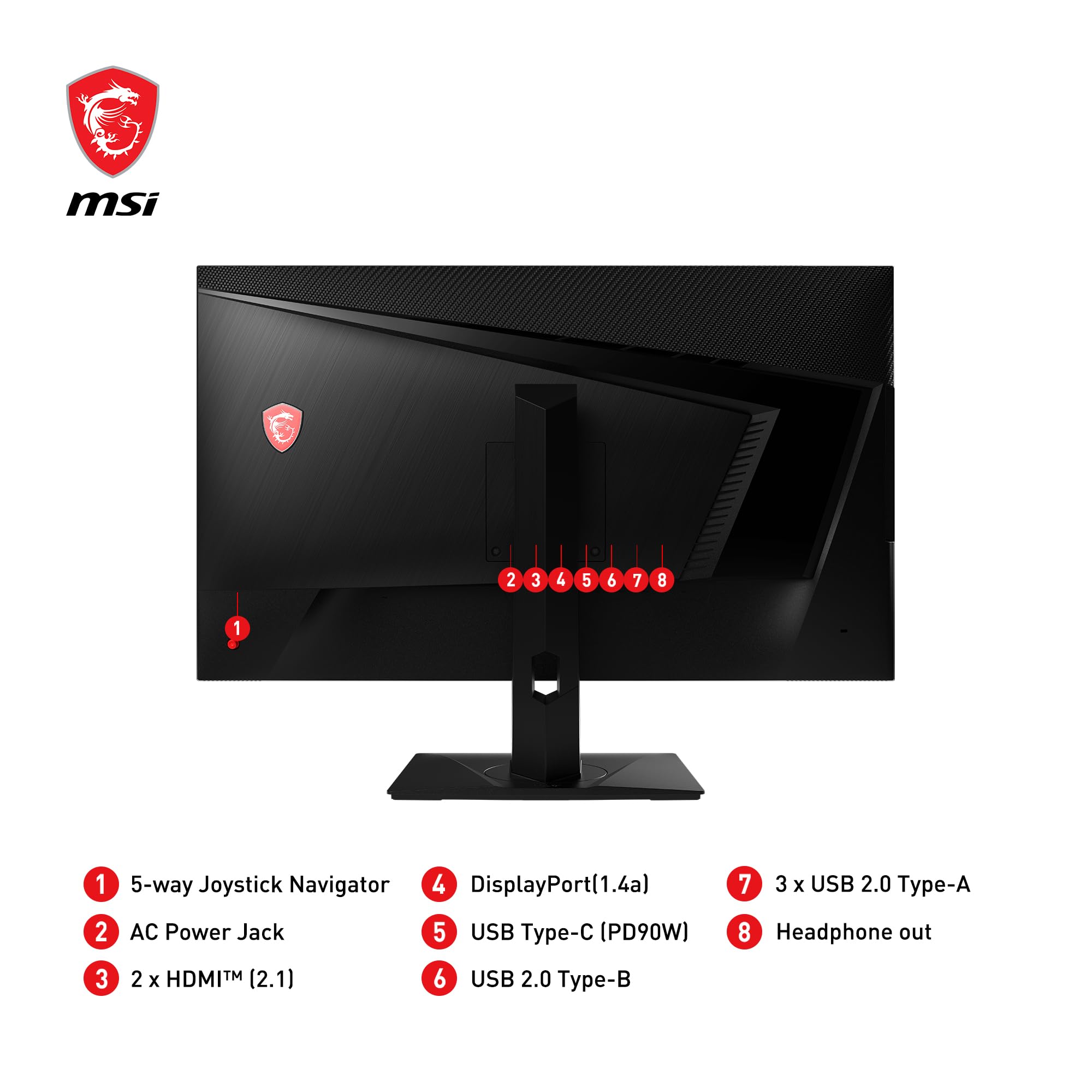 MSI MAG 323UPF - 32 Inch UHD Esports Gaming Monitor - 3840 x