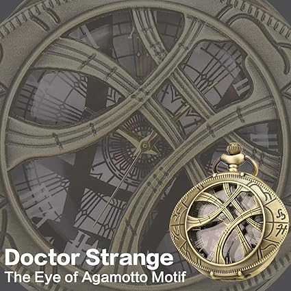 Amazon Co Jp Sibosun 懐中時計 ドクター ストレンジ アガモットの目 モチーフコスチューム コスプレ クリエイティブ メンズ レディース ブロンズ ホビー