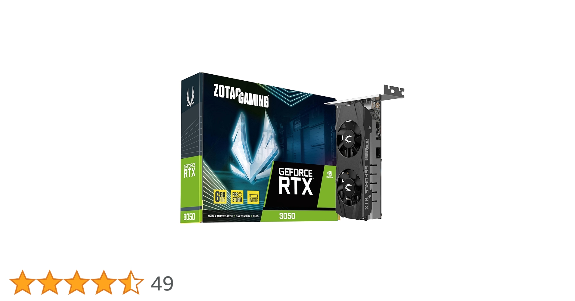 Amazon | ZOTAC Gaming GeForce RTX 3050 6GB GDDR6 ロー