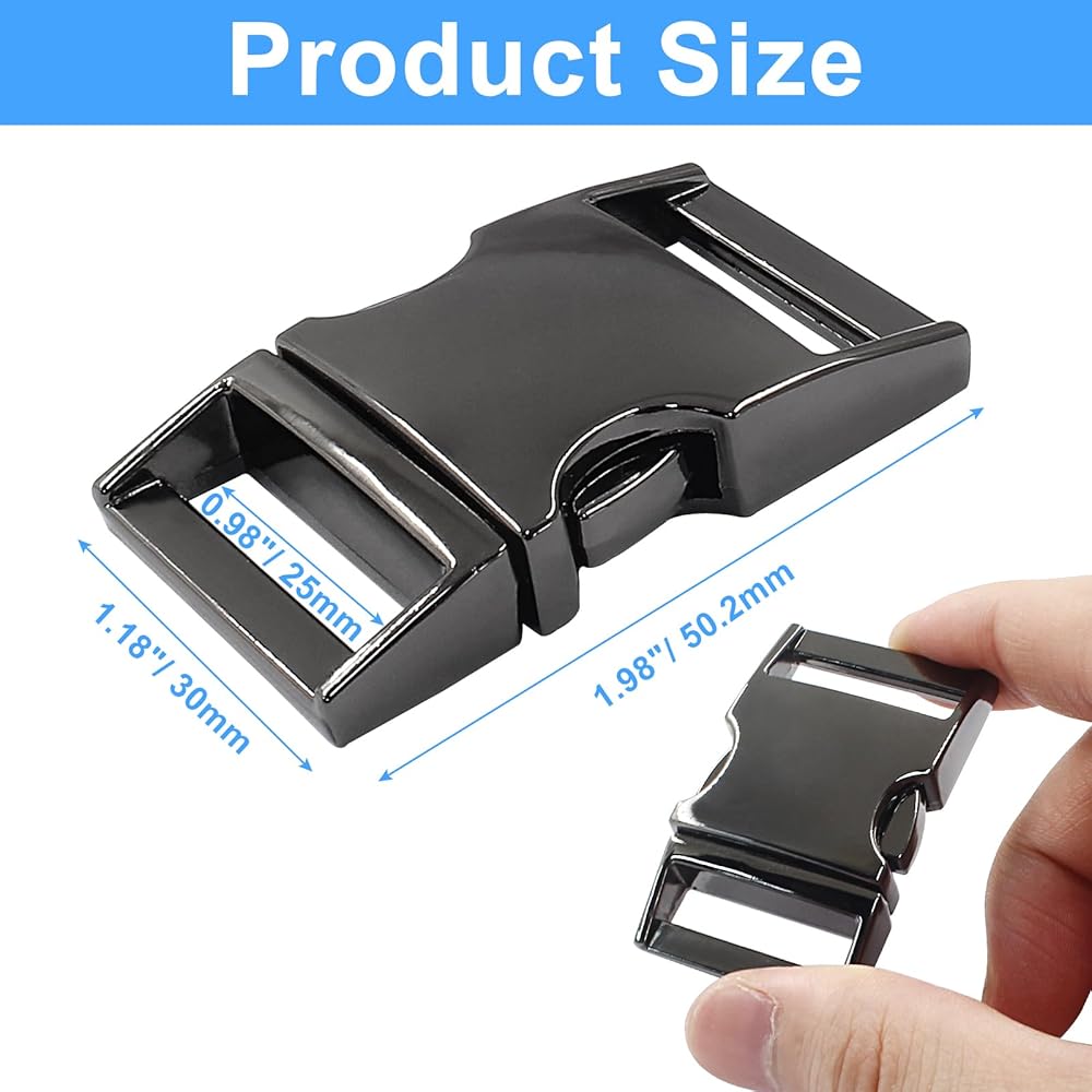Amazon.com: Hordion 6 pcs Metal Side Release Buckle 1 inch