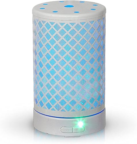 Miniatura 4 de AROMAR Difusor de aceite ultrasónico esencial, humidificador de niebla fría y difusor de metal de aromaterapia para aceites esenciales con apagado