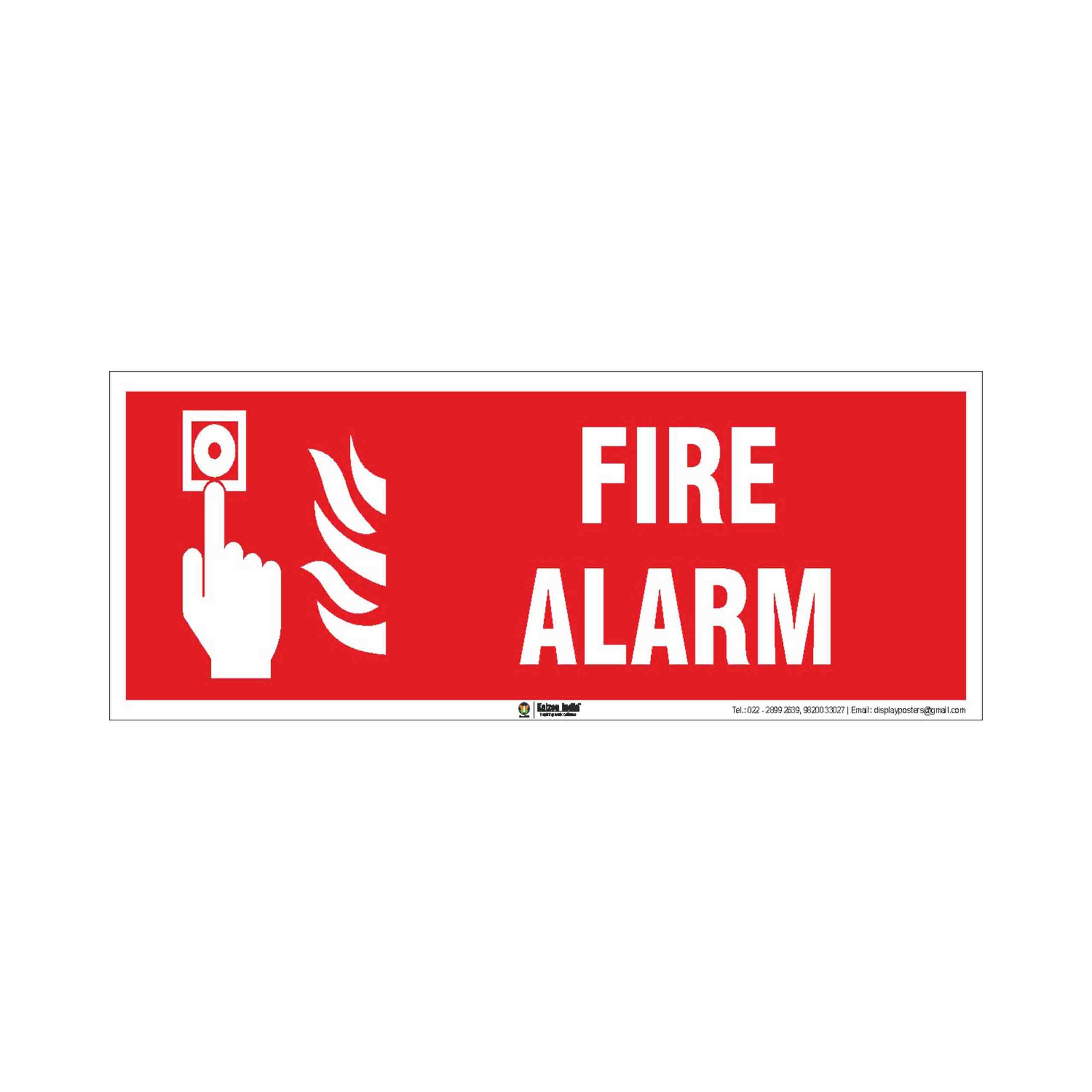 Mr. Safe - Fire Alarm Sign PVC Sticker 12 Inch X 4 Inch (B07C2LJ5LD) Amazon Price History, Amazon Price Tracker