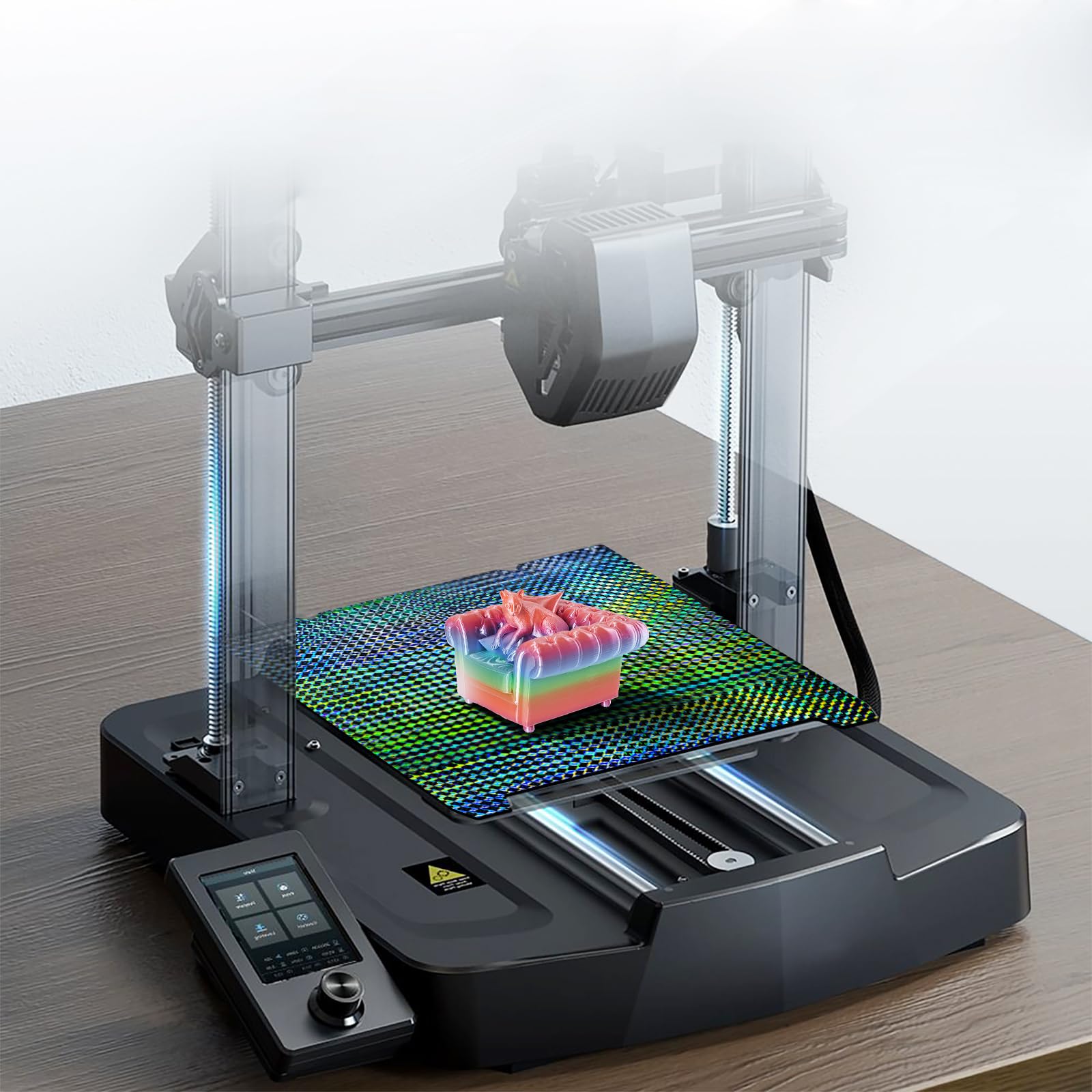 Tofelf Gestructureerde PEI Plaat En Gladde PEO Bouwplaat, 235 X Mm Verenstaal Drukbed Voor K1 Ender5 S1 Ender3 S1 Pro Ender3 V2 Neo Ender3 3d Printer Geen Magnetische Basis 3528549560