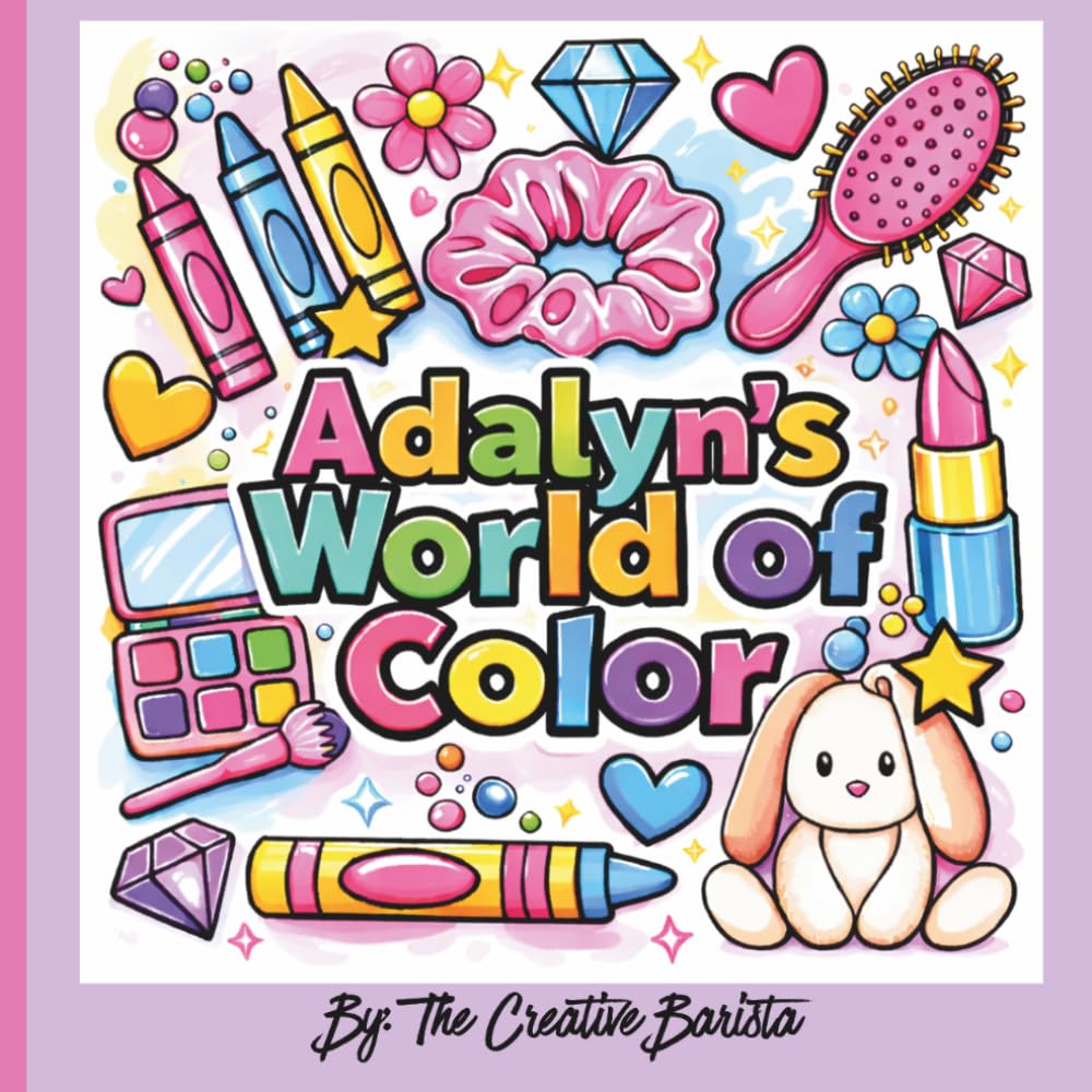 Adalyn's World of Color: Finally, My Name! A Personalized Coloring Book for Kids and Adults