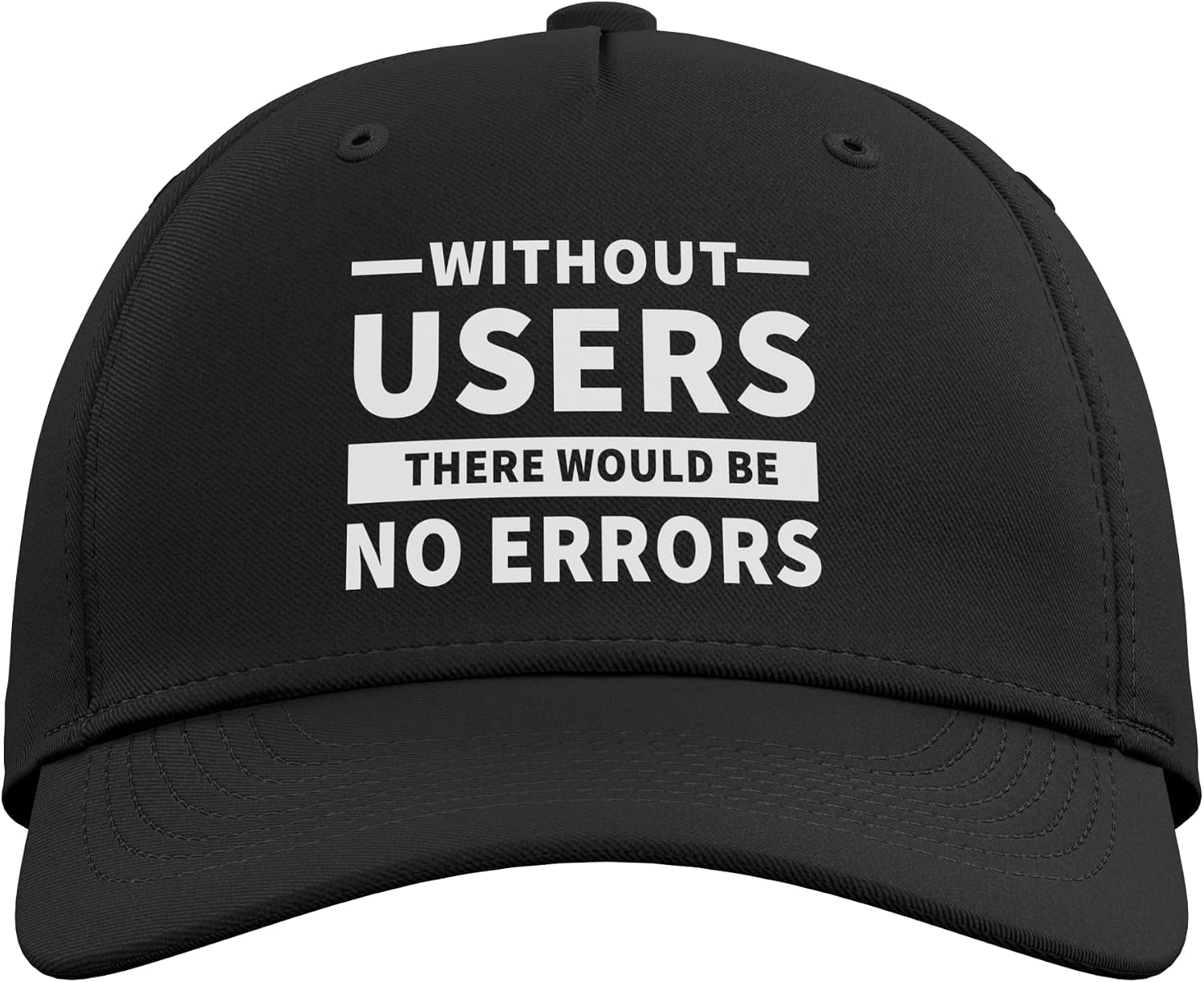 Funny Programmer User Coder Meme for Computer Geek Adjustable Baseball Hat image 2