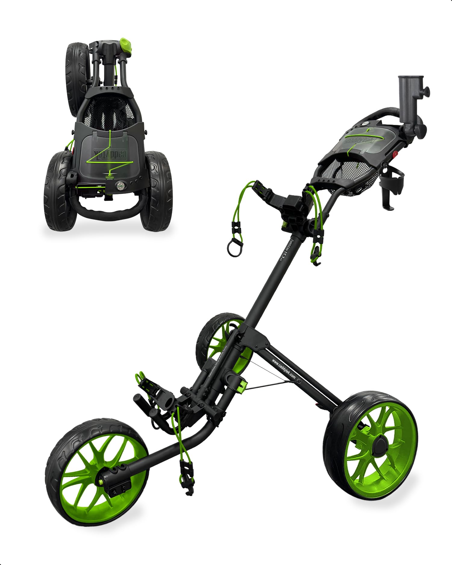 Amazon.co.jp: caddytek 3輪 ゴルフプッシュカート デラックス 四