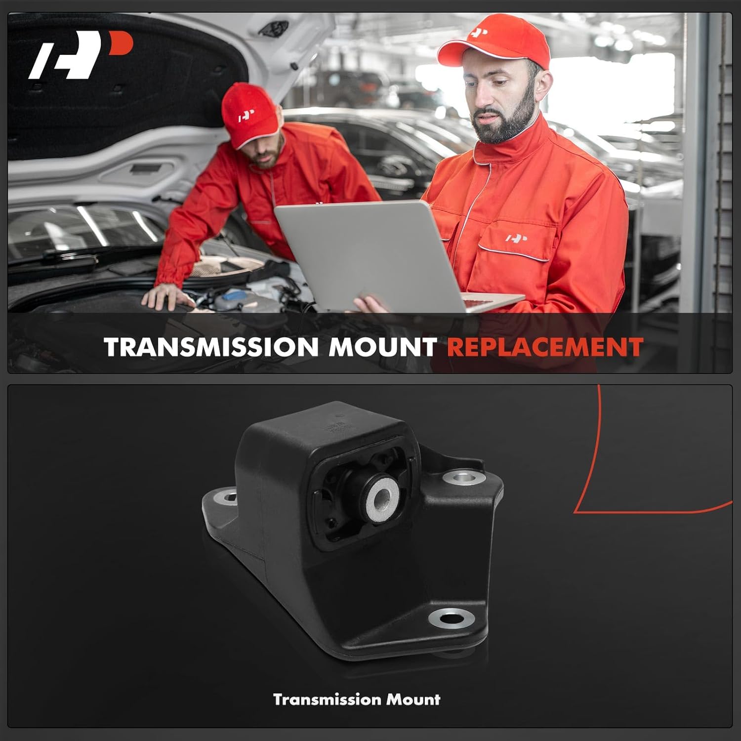 A-Premium Transmission Mount Compatible with Honda Pilot 2016-2022, Odyssey 2018-2019, Ridgeline 2021-2023, Passport 2019-2023 & Acura MDX 2017-2020, 3.5L, Automatic Transmission