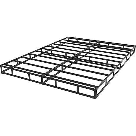 King Box Spring Bed Base: 5" Heavy Duty Metal Mattress Foundation