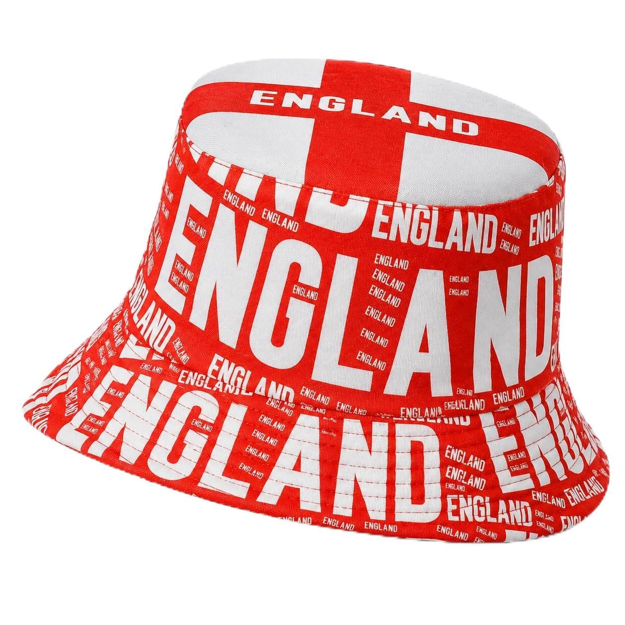 Truebuy England Reversible Bucket Hat – St George’s Cross Football Fan Gear, Sun Protection, Packable & Lightweight, Unisex UK Fit, Perfect Match Day Accessory (Red & White England Hat) — image 1