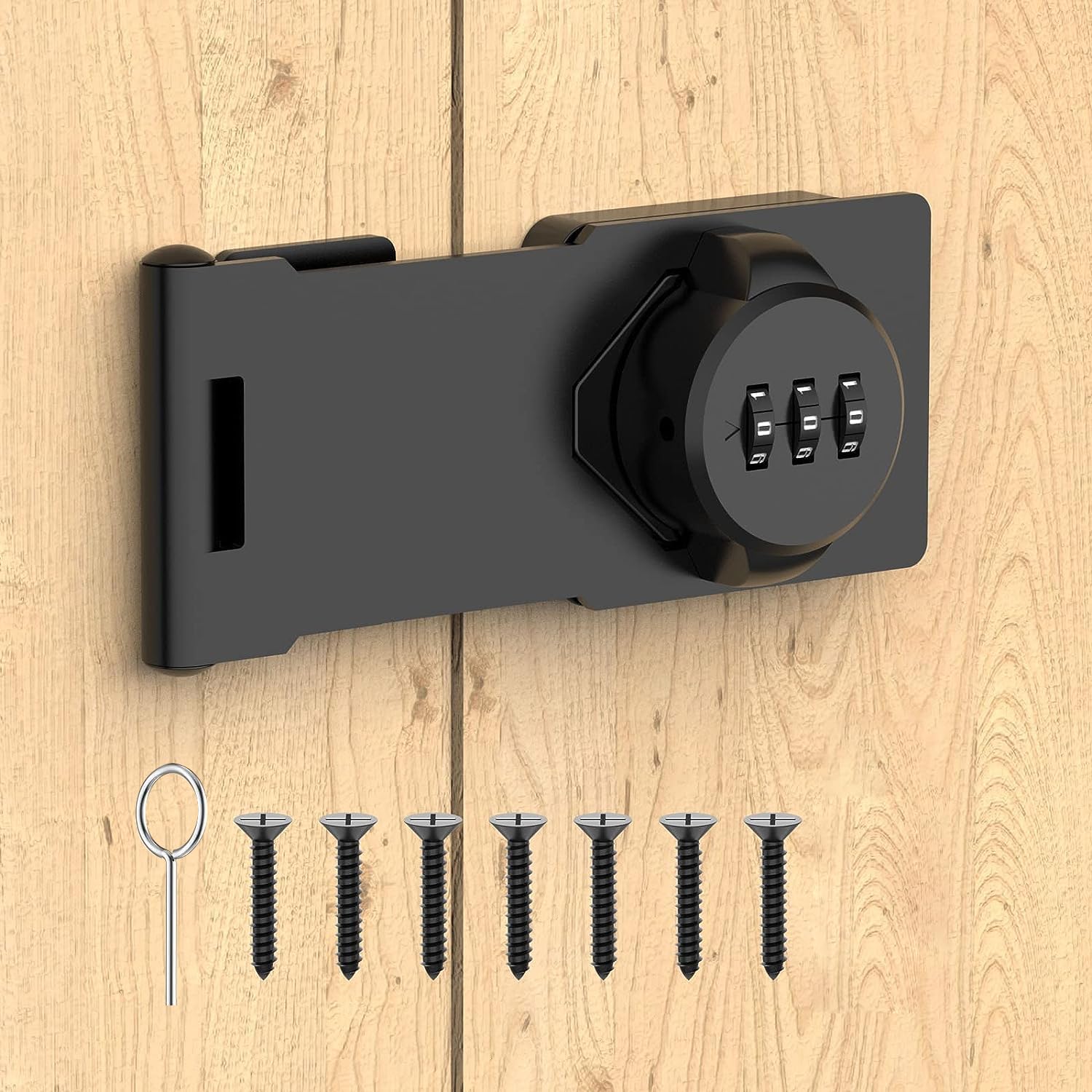 Serrure Combinaison Mot De Passe - Loquet Armoire Antivol Sans Clé, Installation Facile