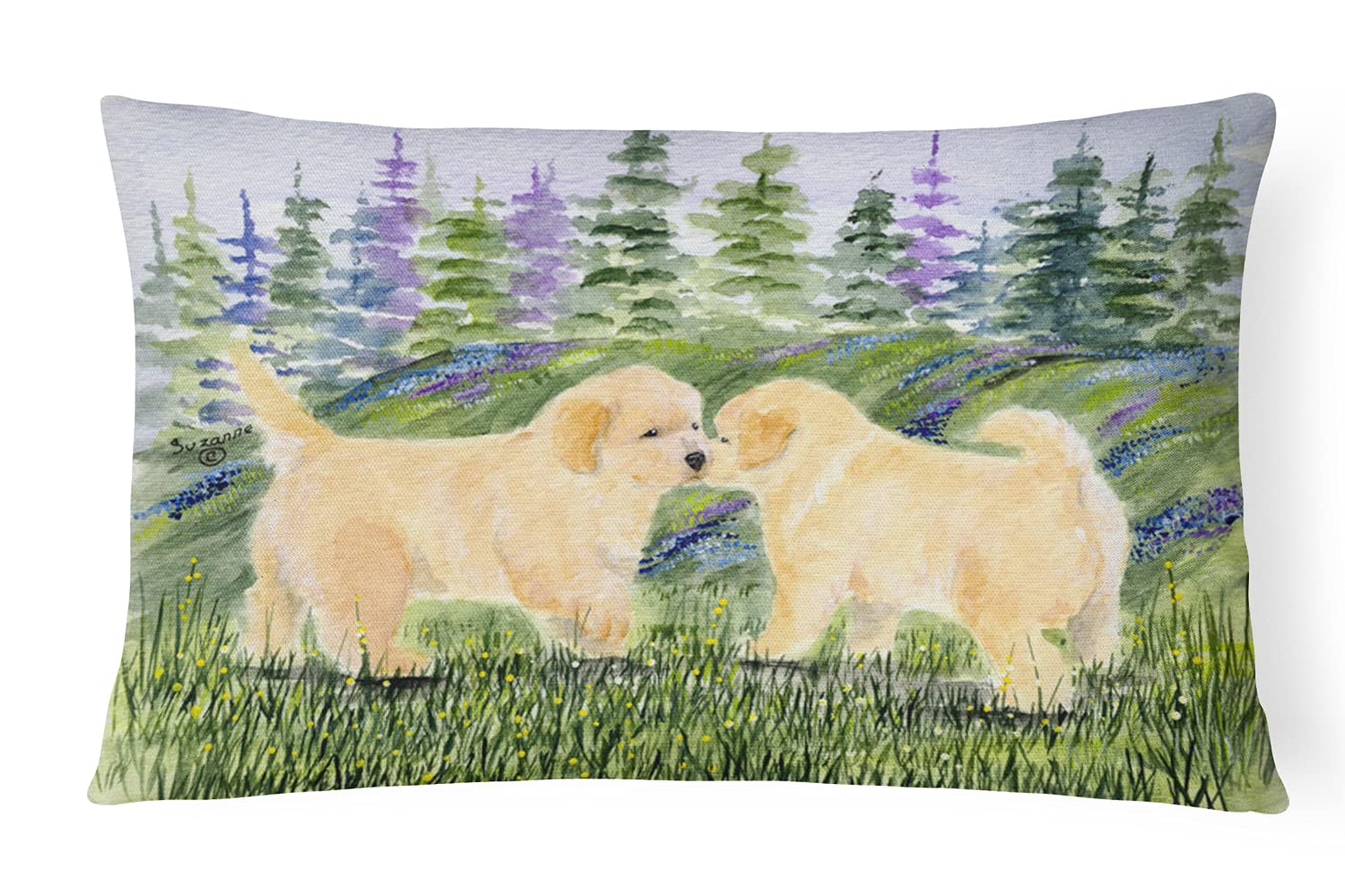 Golden Retriever Kissen Für Drinnen & Draußen | Wetterfest, Maschinenwaschbar | 30x40 Cm