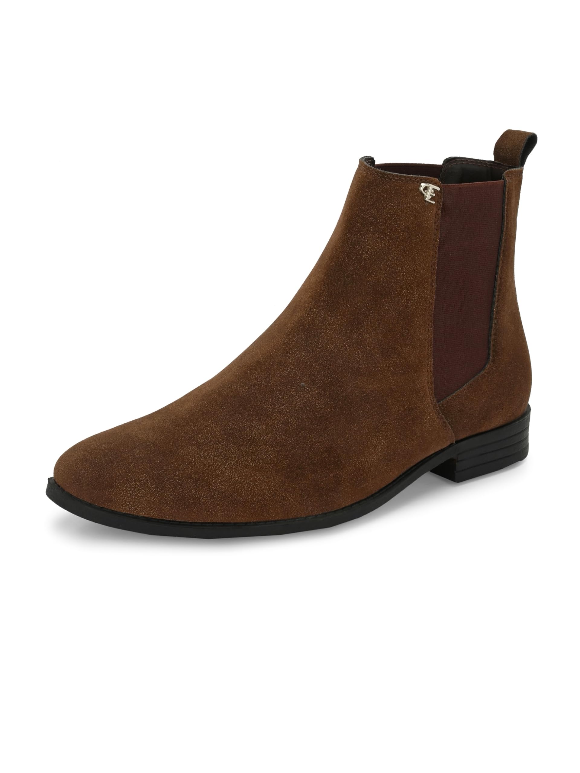 EL PASO Men's Suede Leather Chelsea Boots