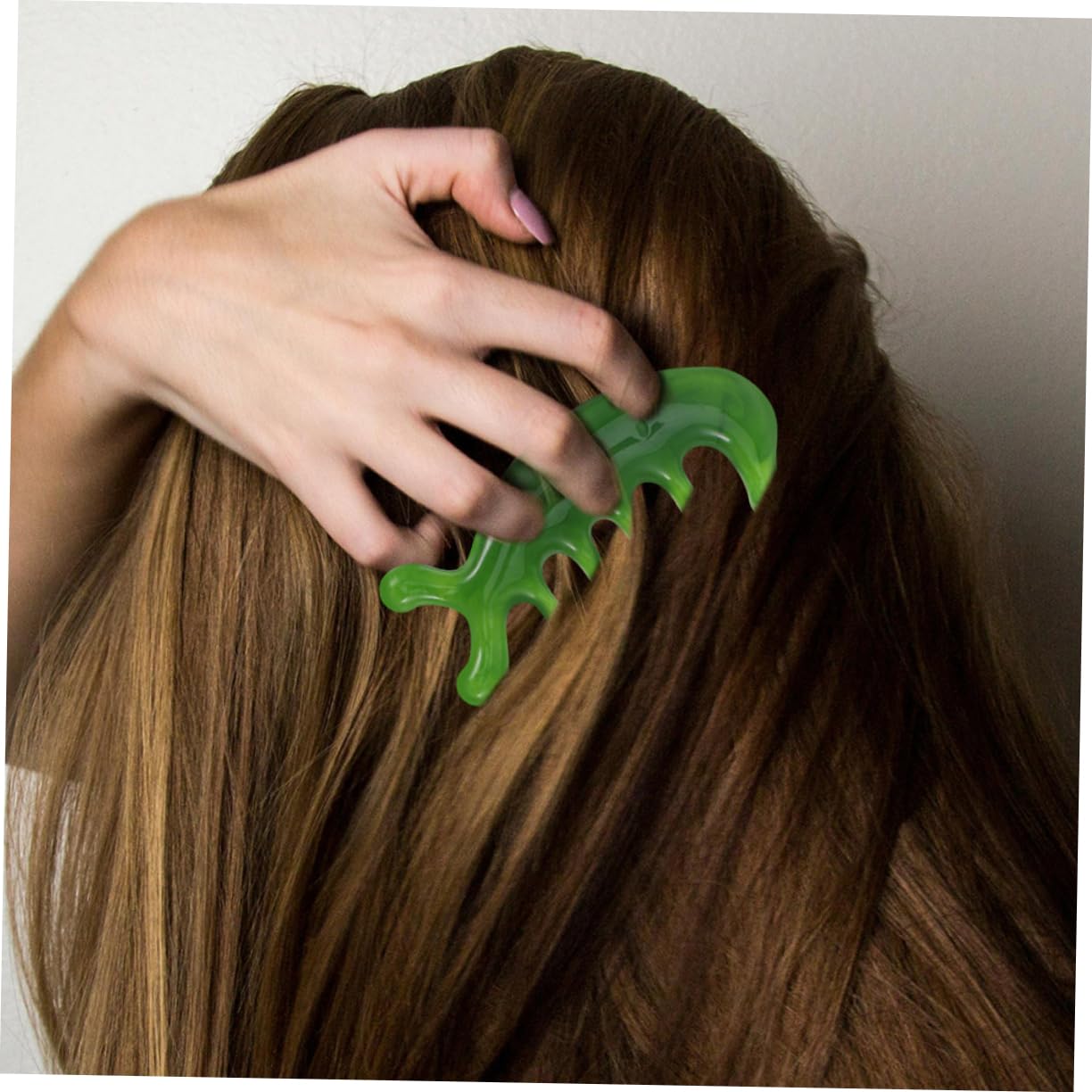 FRCOLOR 8 Piezas Peine de masaje con cáscara de jade peine para ar el cabello cepillo de pelo de masaje e e de de acupuntura e de para el cuero cabelludo